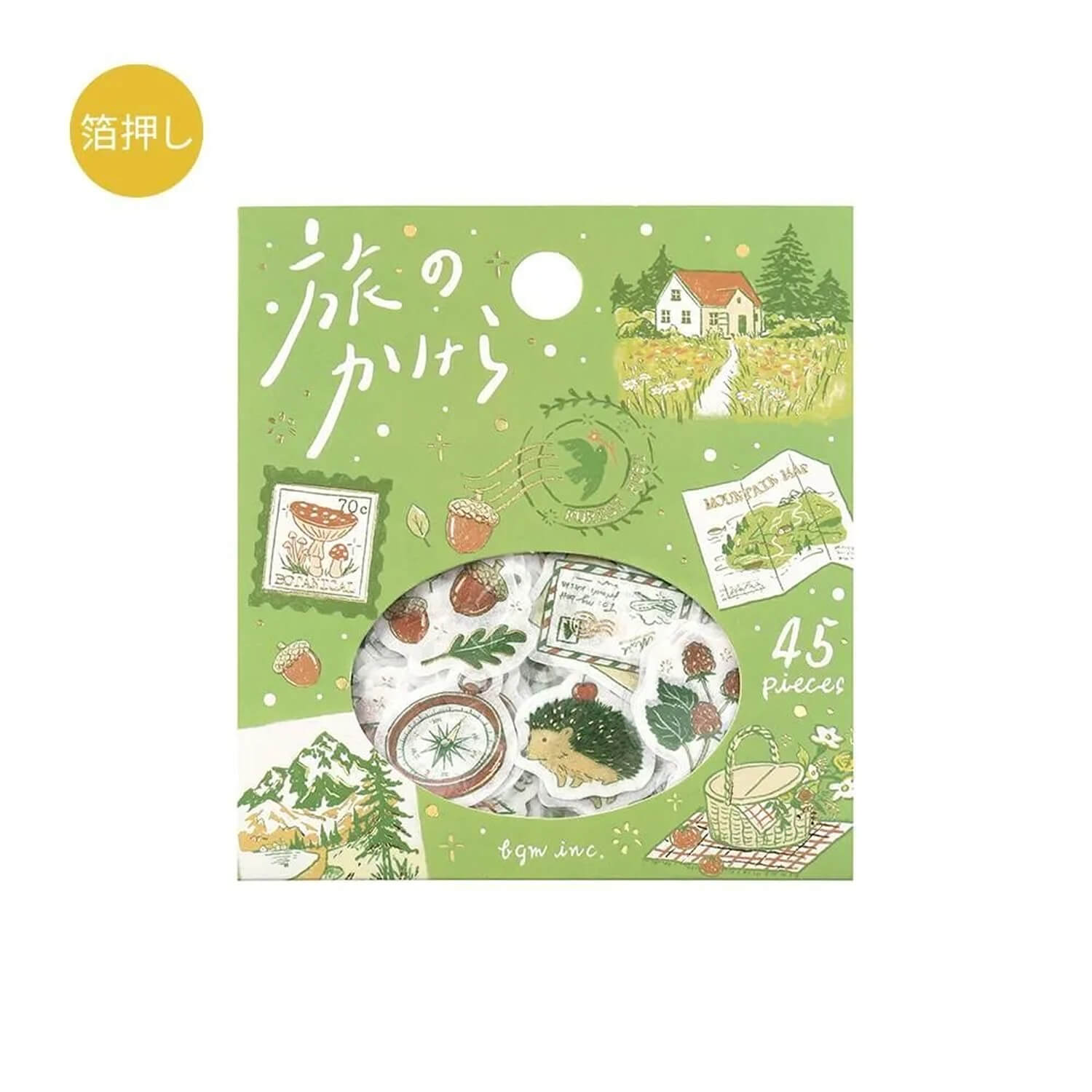 BGM Travel Fragments Foil Flake Stickers - To the Forest