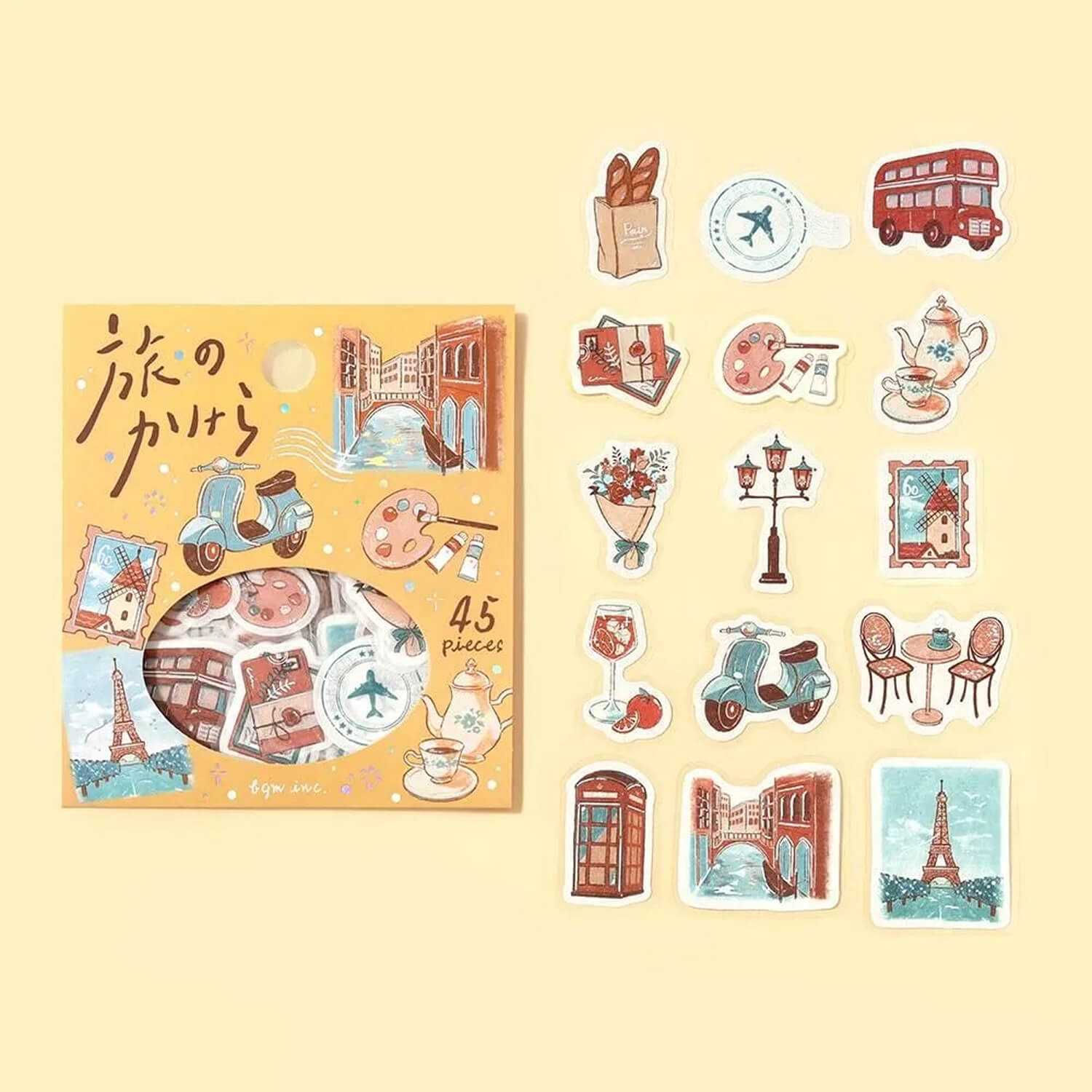 BGM Travel Fragments Foil Flake Stickers - To the World