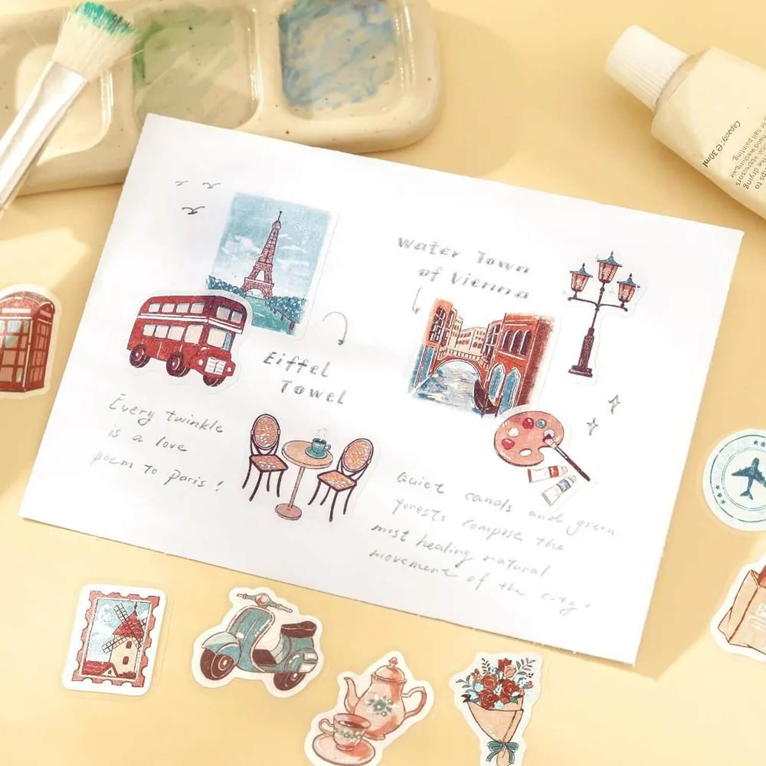 BGM Travel Fragments Foil Flake Stickers - To the World