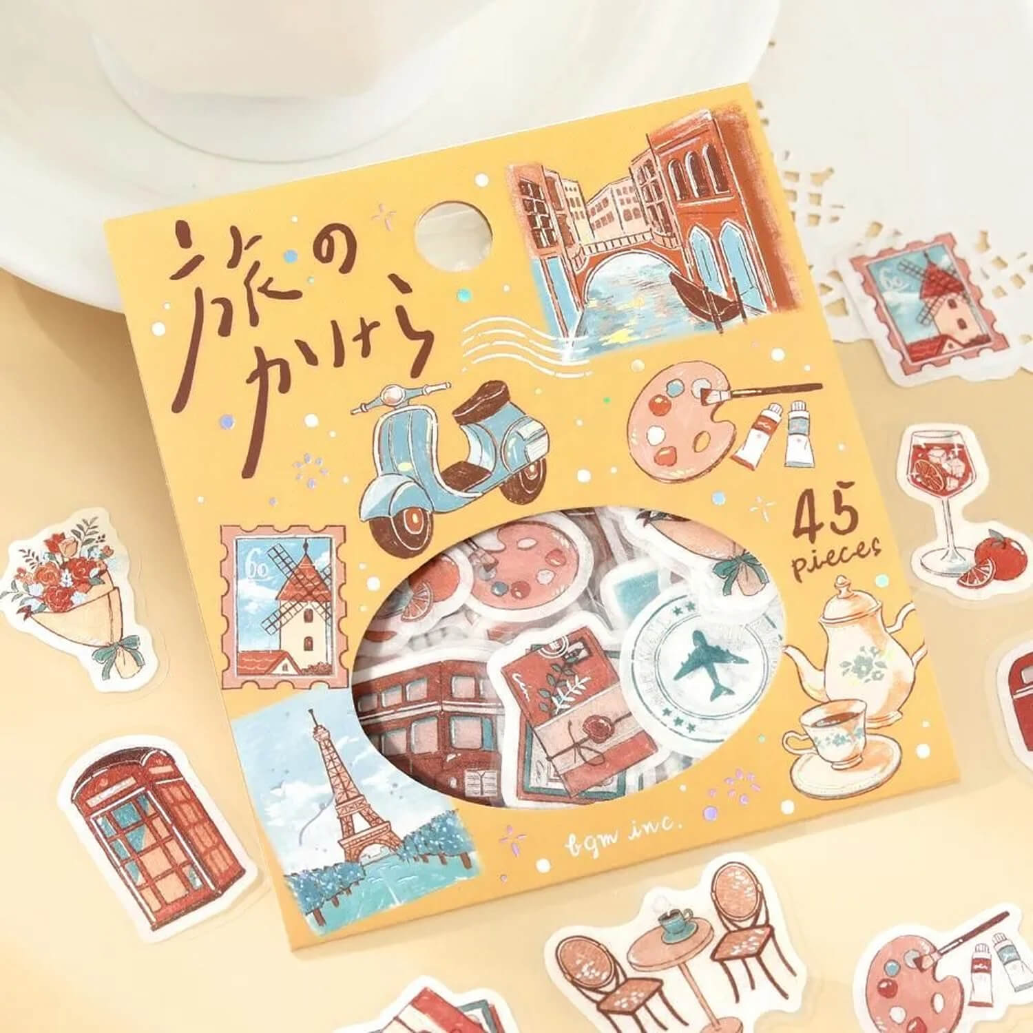 BGM Travel Fragments Foil Flake Stickers - To the World