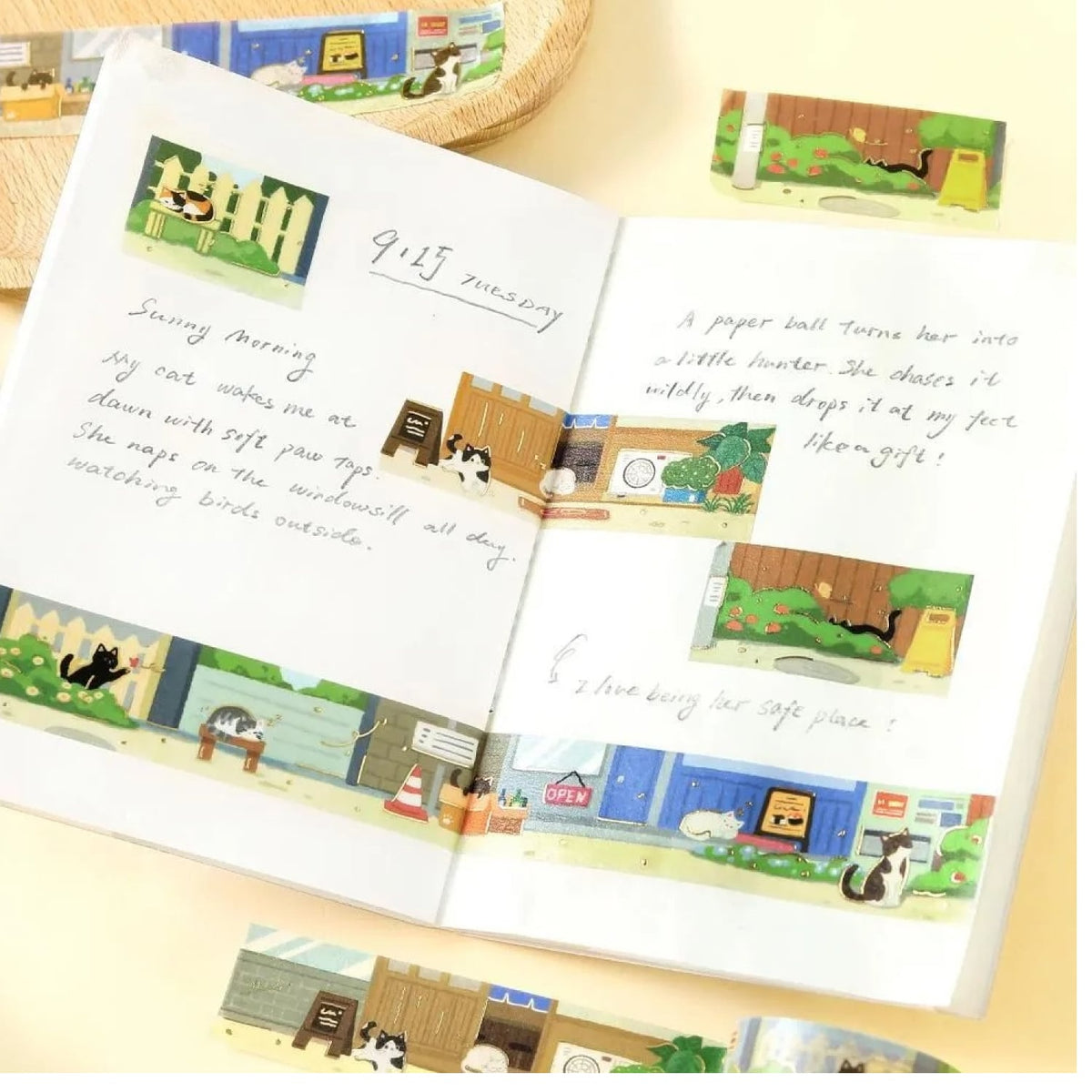 BGM Travel and Sometimes Cat Masking Tape – Afternoon in the Back Alley