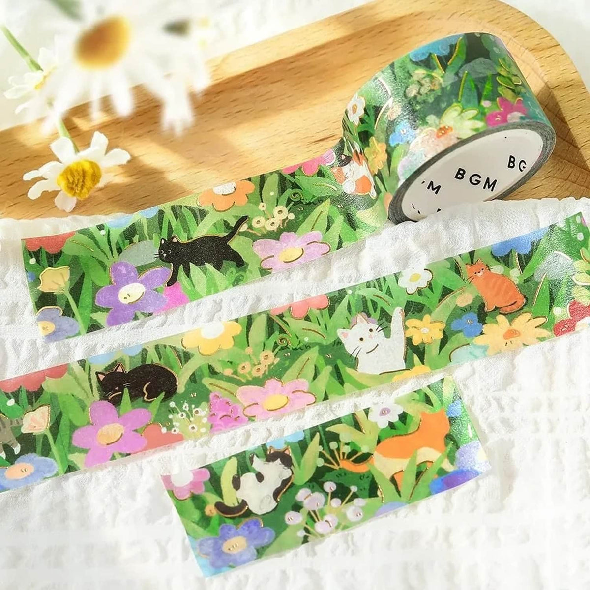 BGM Travel and Sometimes Cat Masking Tape – Blooming Field