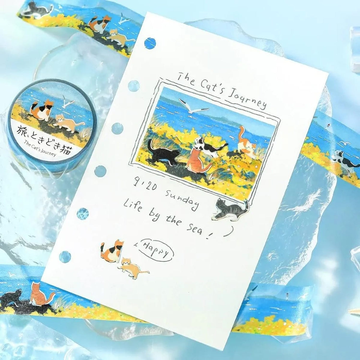 BGM Travel and Sometimes Cat Masking Tape – Message from the Sea Breeze