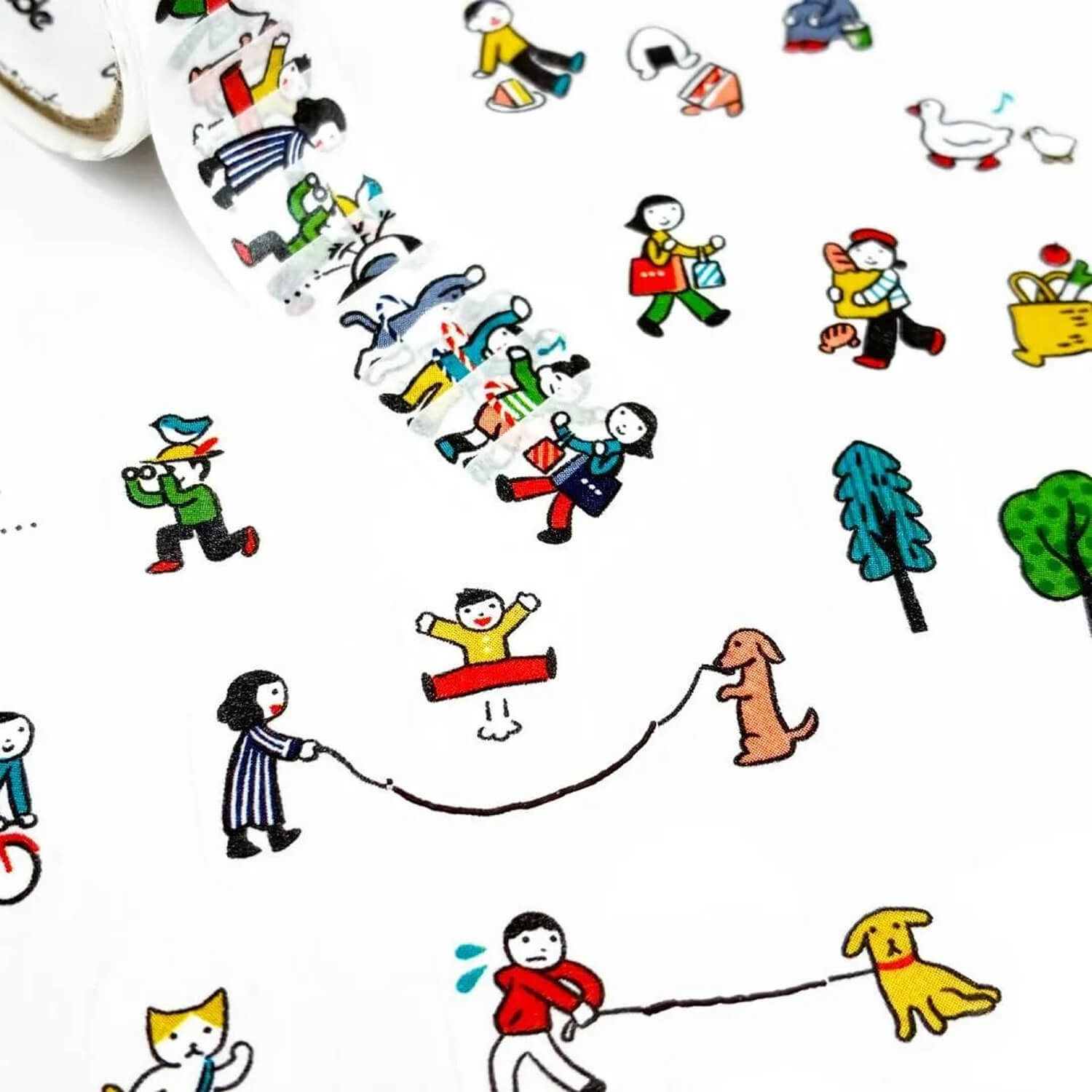 Bande Masking Roll Stickers – Planner People (Strolling Day)