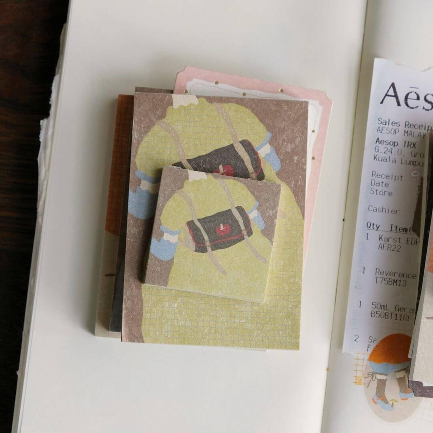 Bighands Wanderlust in Dressing Memo Pad
