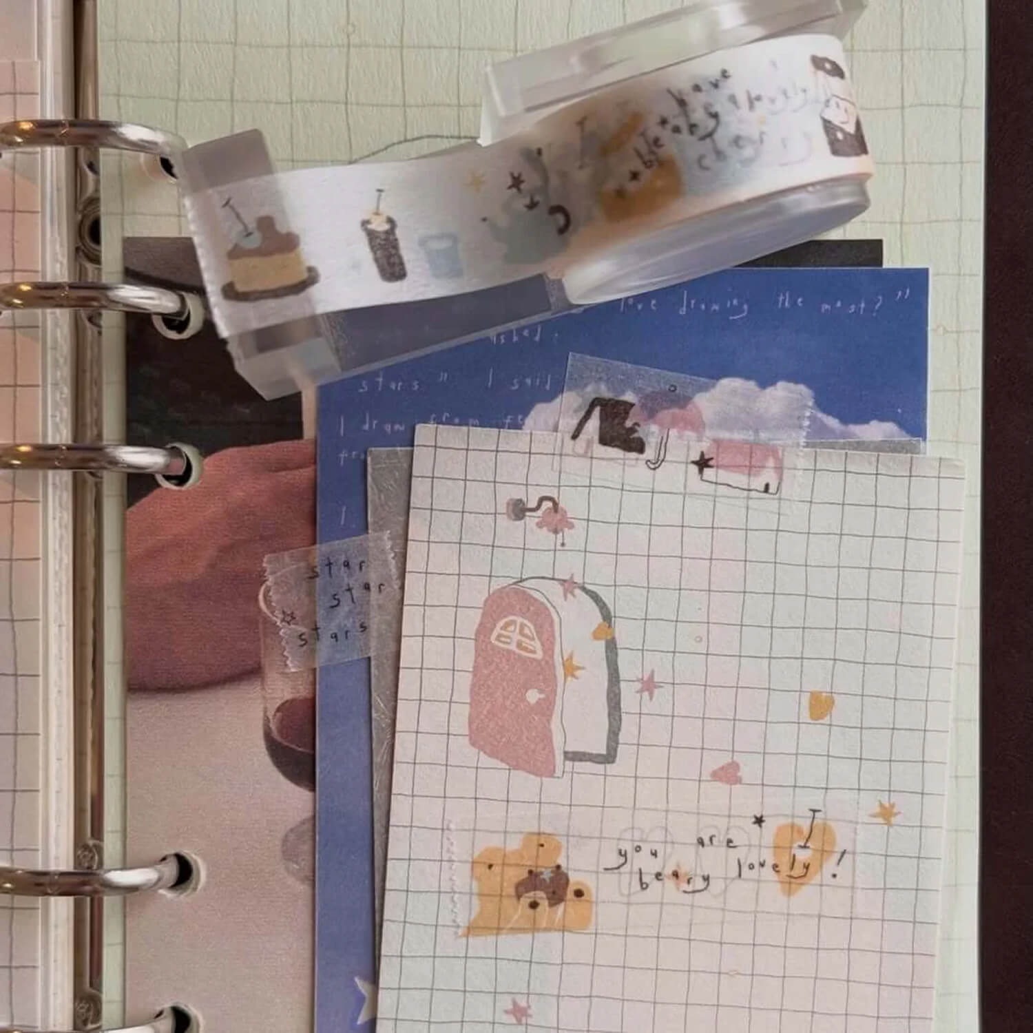 Bighands Washi Tape – Beary Cherry