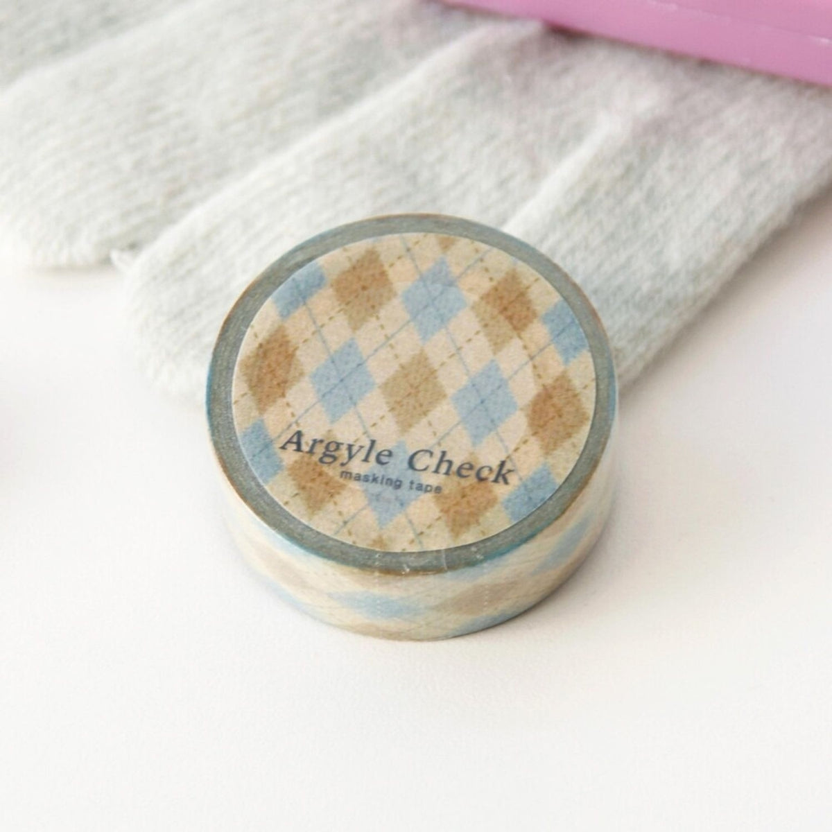 Boki Argyle Check Masking Tape - Cappuccino