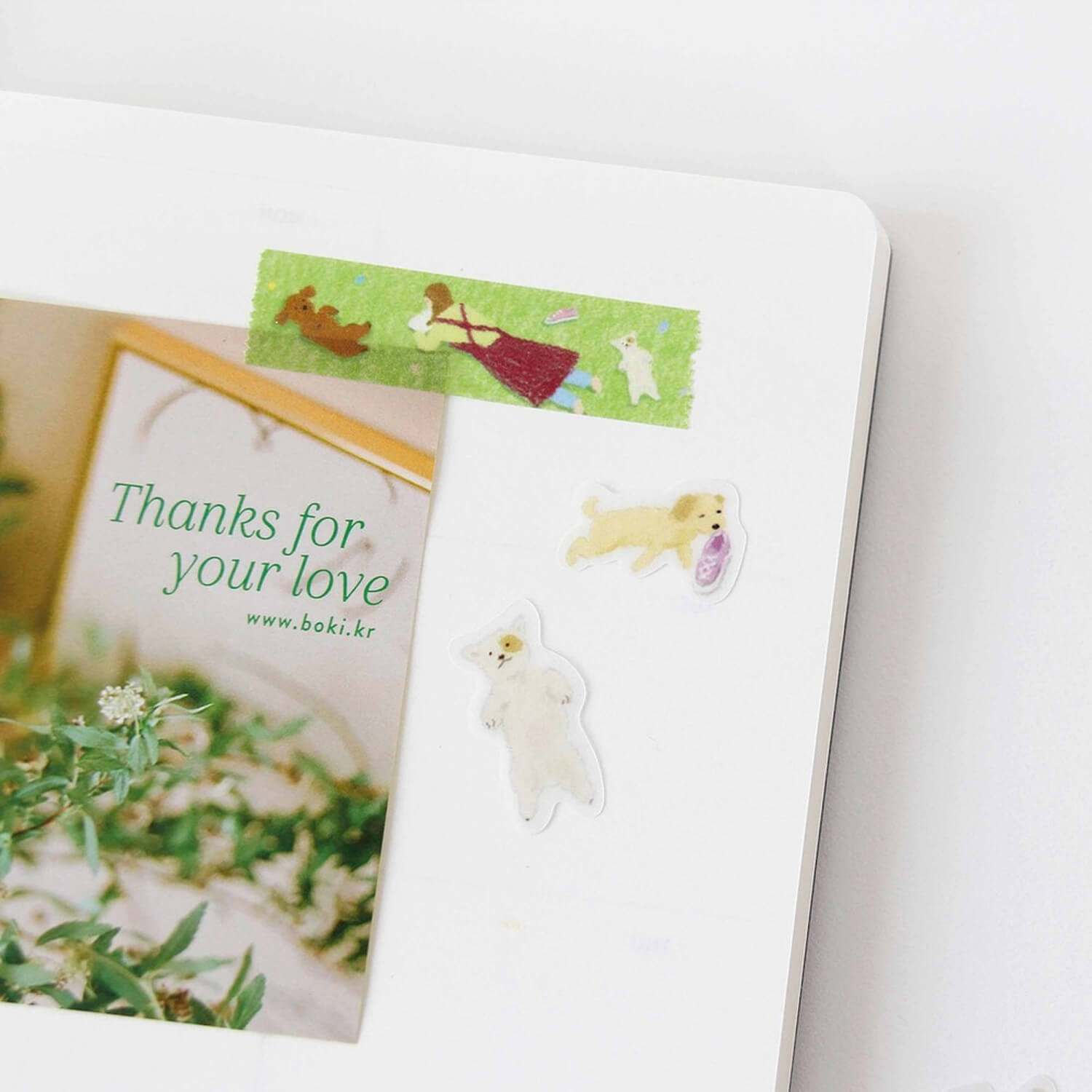 Boki Masking Seal Sticker - A Sleeping Puppy