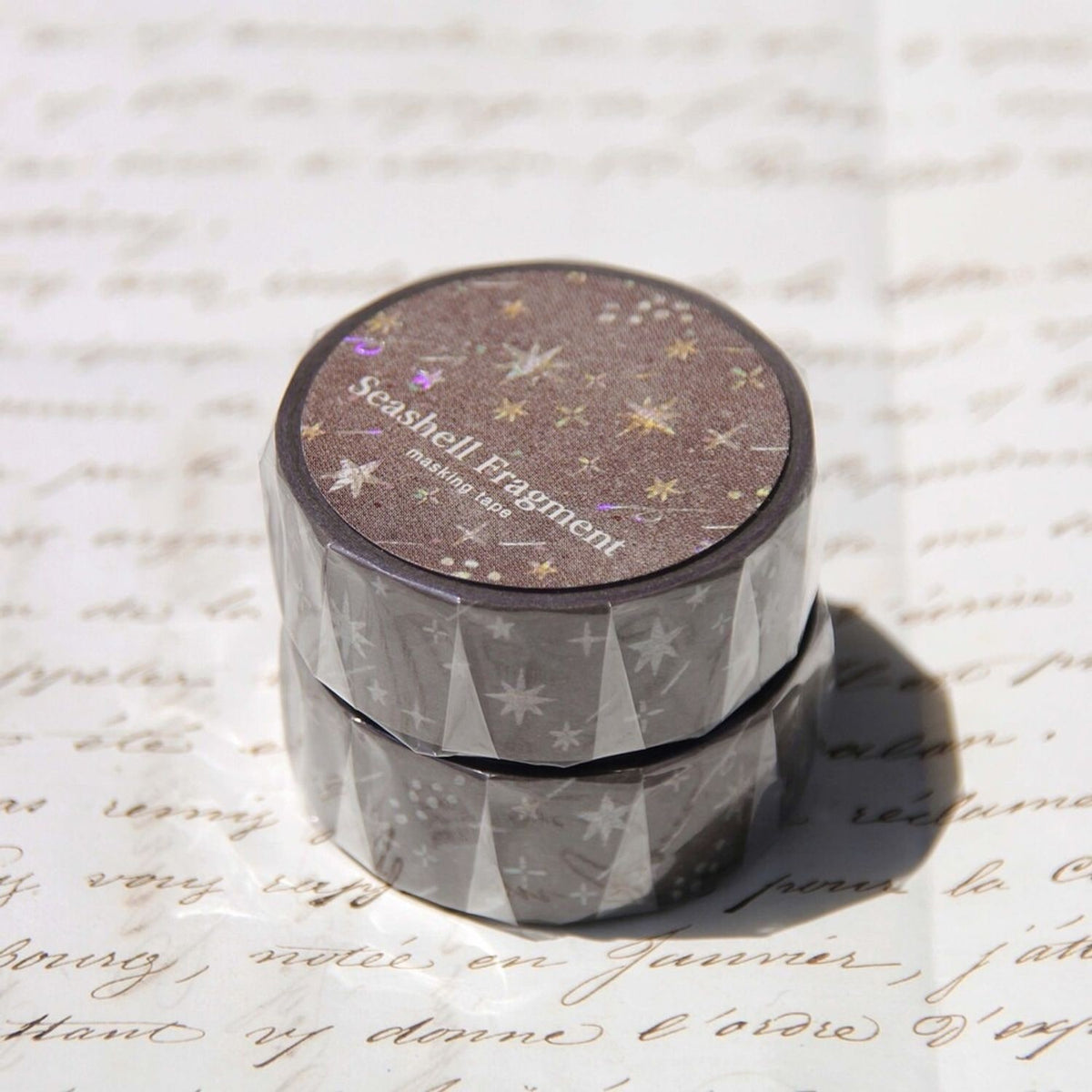 Boki Seashell Fragment Hologram Foil Masking Tape - Falling Star