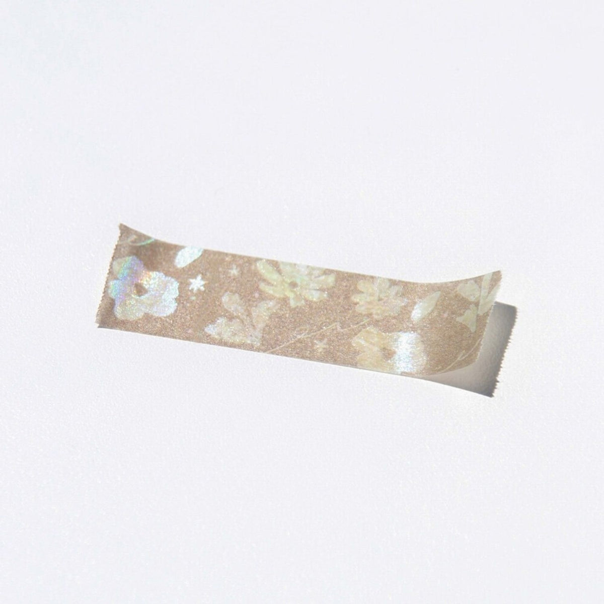 Boki Seashell Fragment Hologram Foil Masking Tape - Sandyish Flower