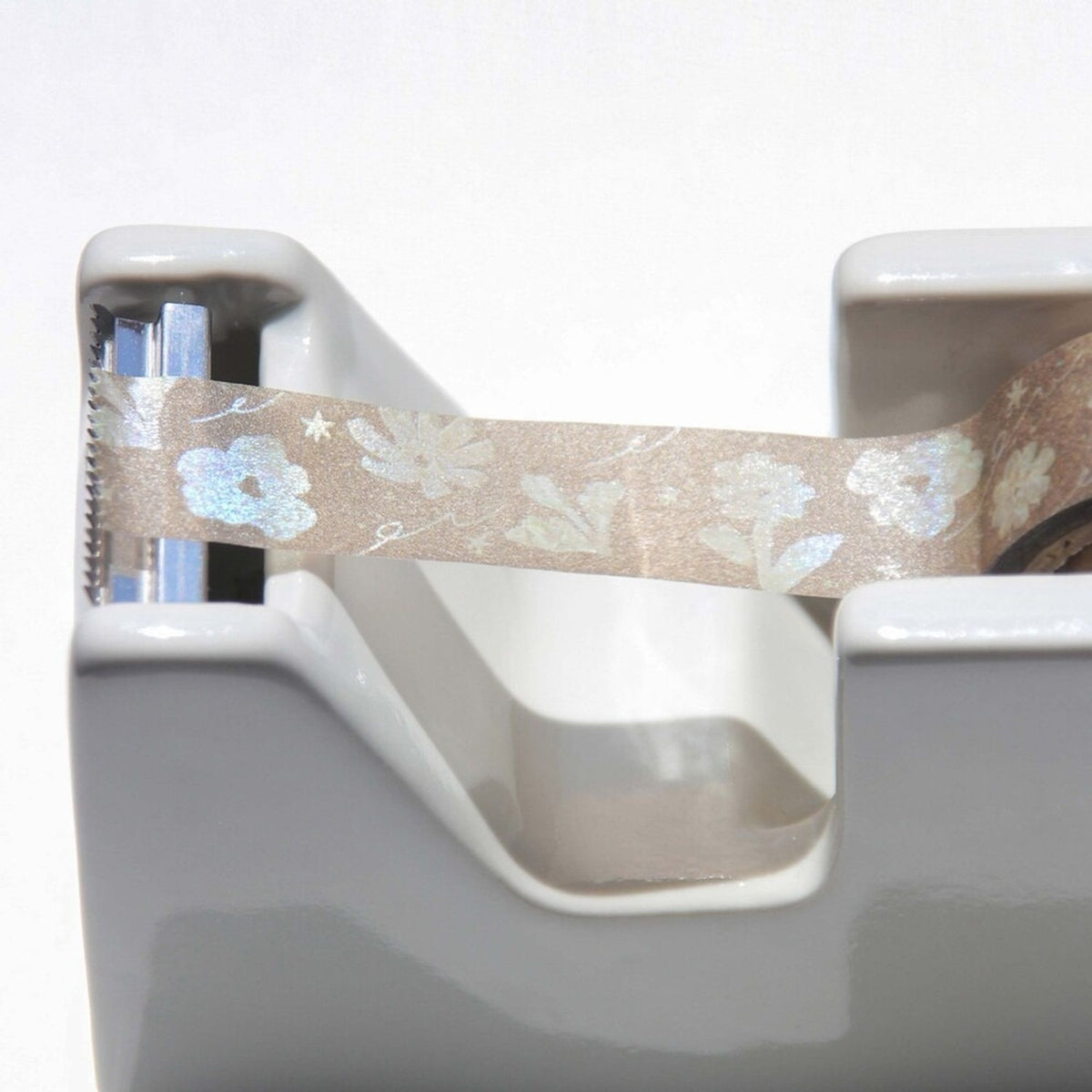 Boki Seashell Fragment Hologram Foil Masking Tape - Sandyish Flower