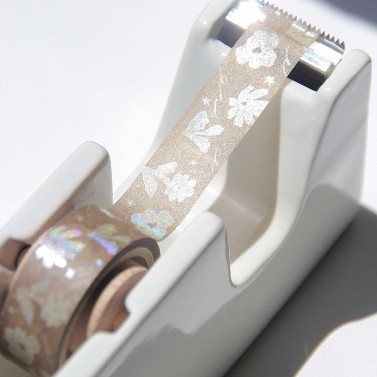 Boki Seashell Fragment Hologram Foil Masking Tape - Sandyish Flower