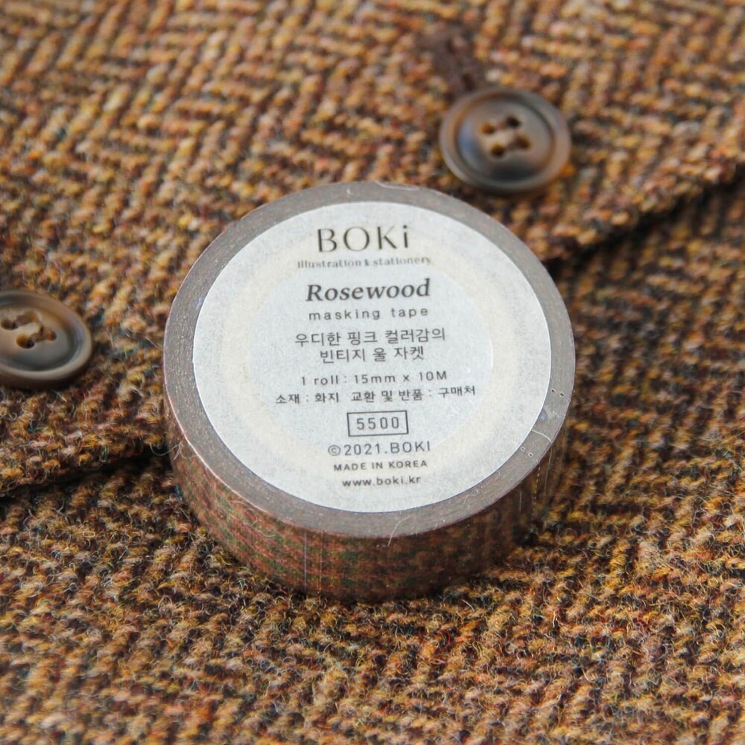 Boki Wool Jacket Masking Tape - Rosewood