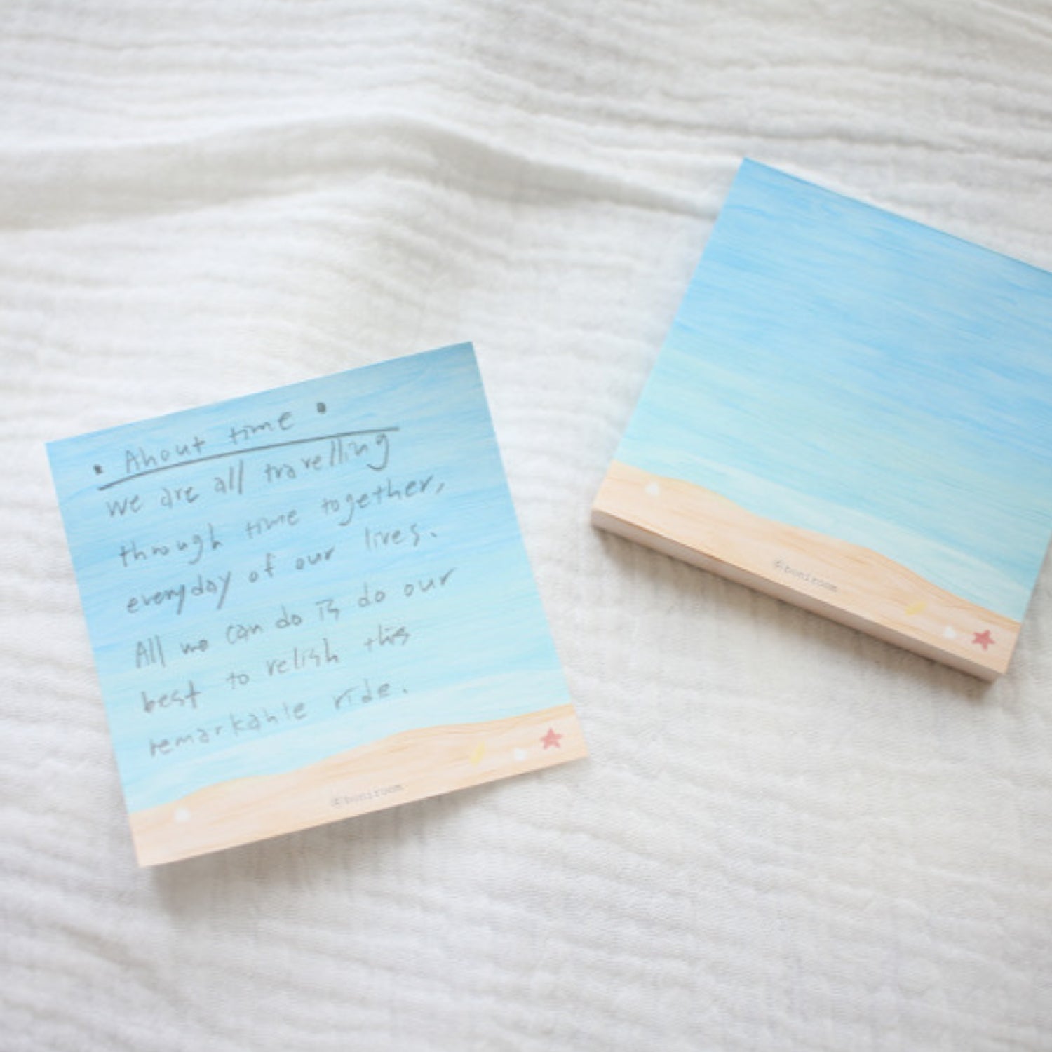 Boniroom Memo Pad – Texture: Ocean