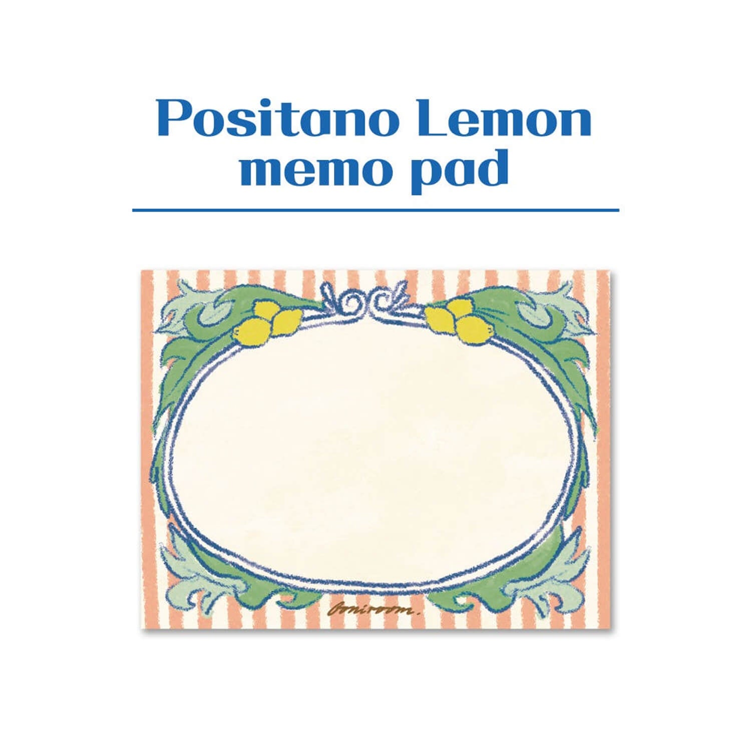 Boniroom Positano Lemon Memo Pad