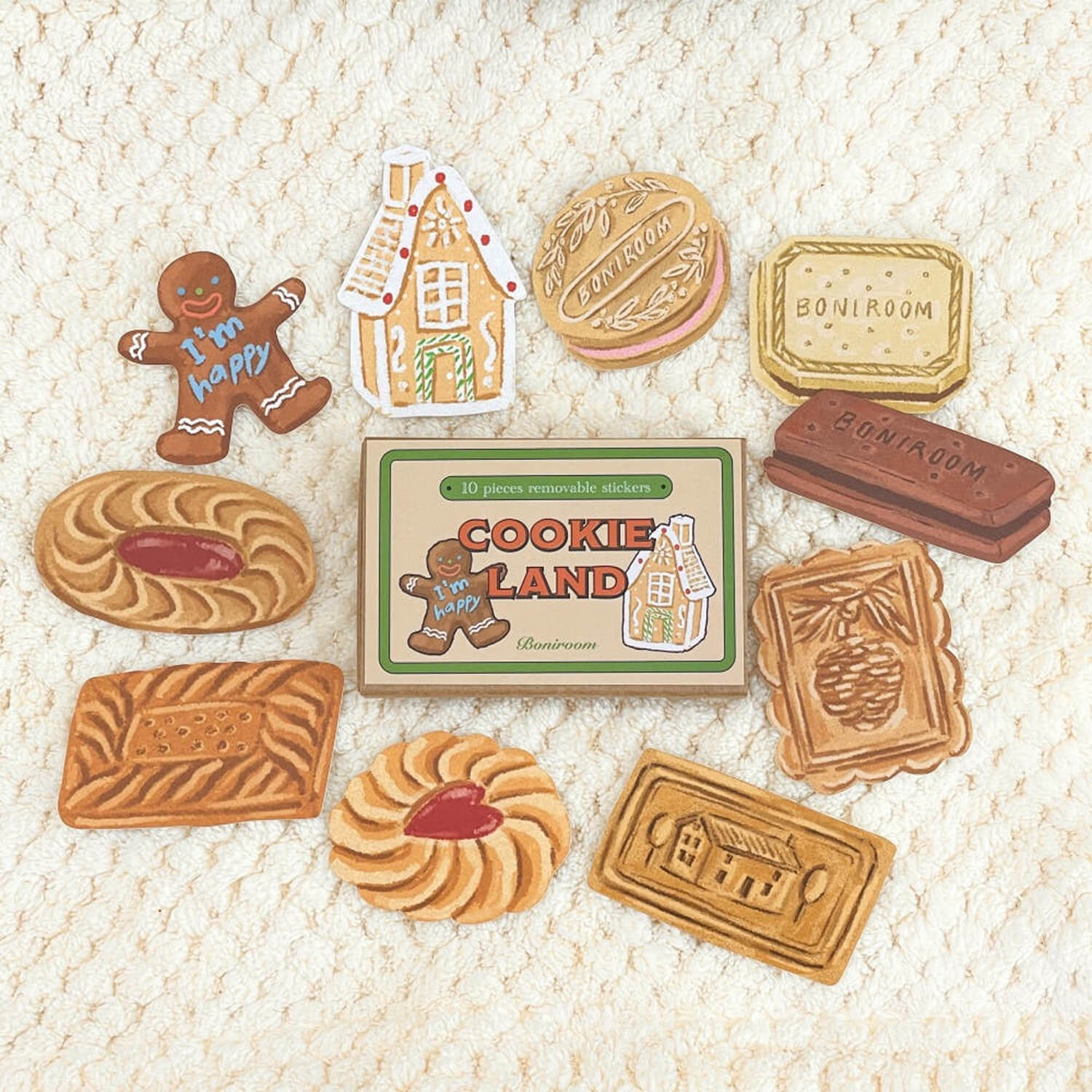Boniroom Removable Sticker Pack – Cookie Land