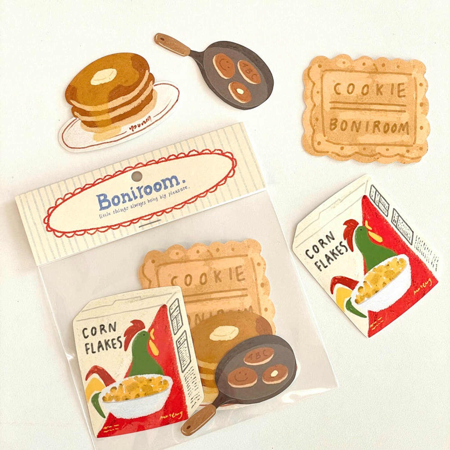 Boniroom Removable Sticker Set – Snack Ver.