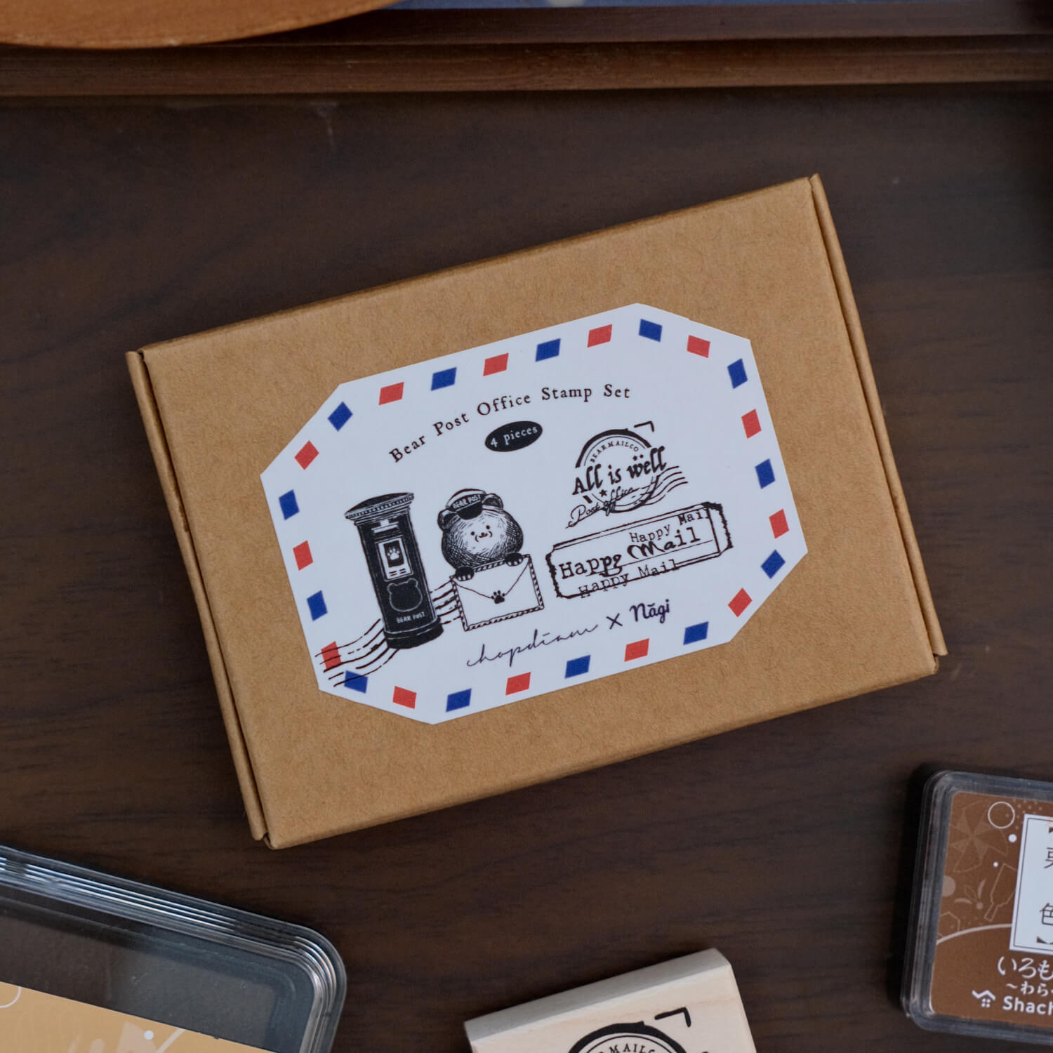 Chopdiam x Nagi Rubber Stamp Set – Bear Post Office