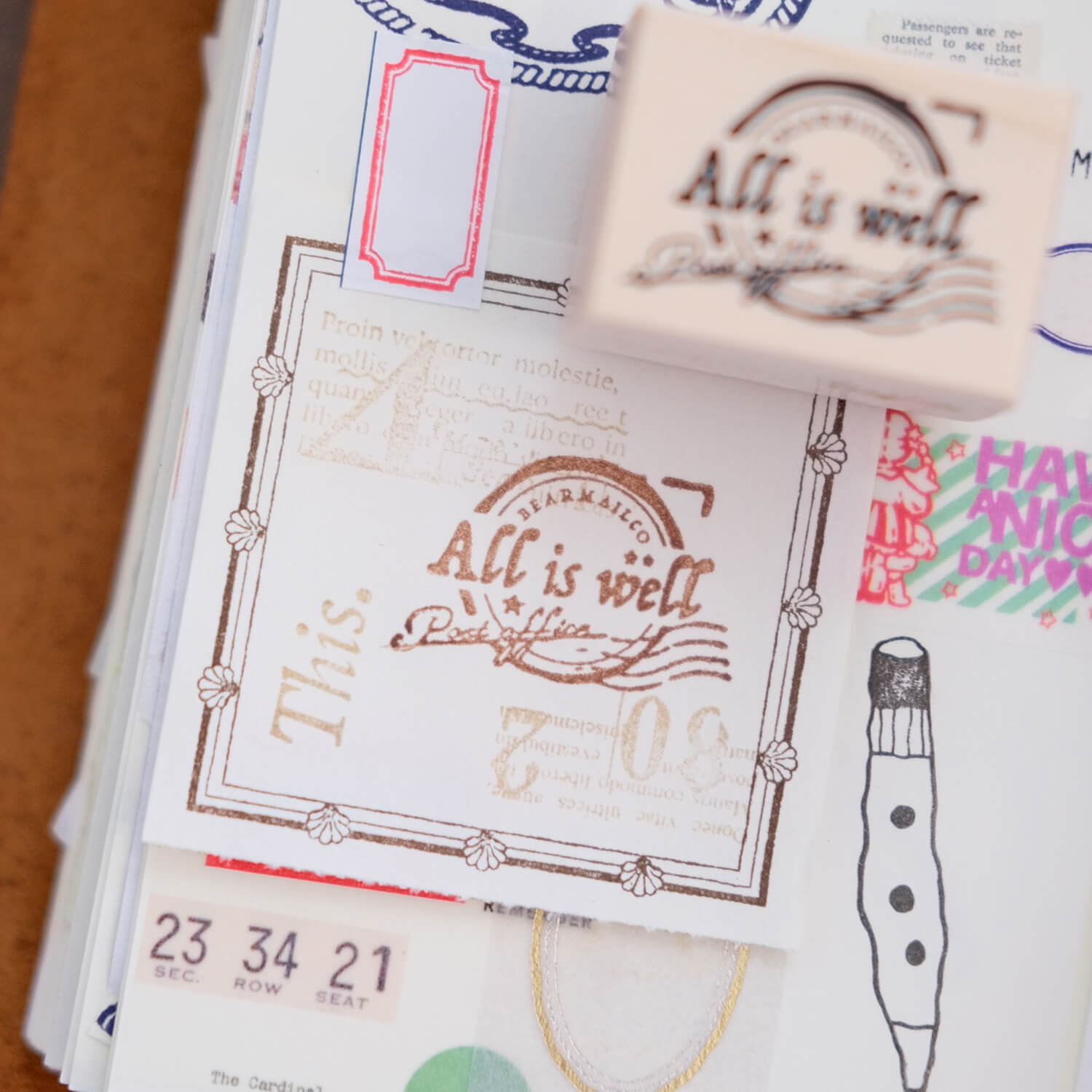 Chopdiam x Nagi Rubber Stamp Set – Bear Post Office
