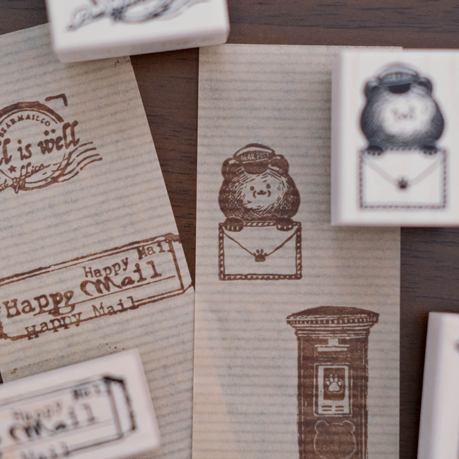 Chopdiam x Nagi Rubber Stamp Set – Bear Post Office