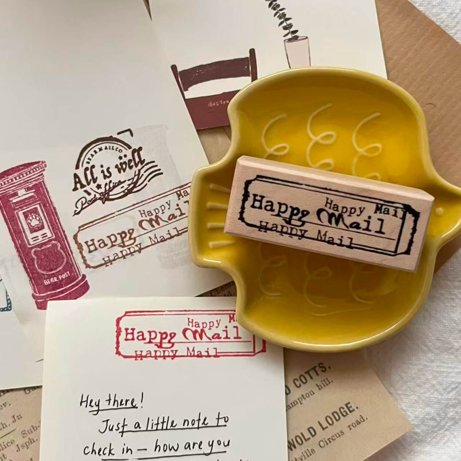 Chopdiam x Nagi Rubber Stamp Set – Bear Post Office