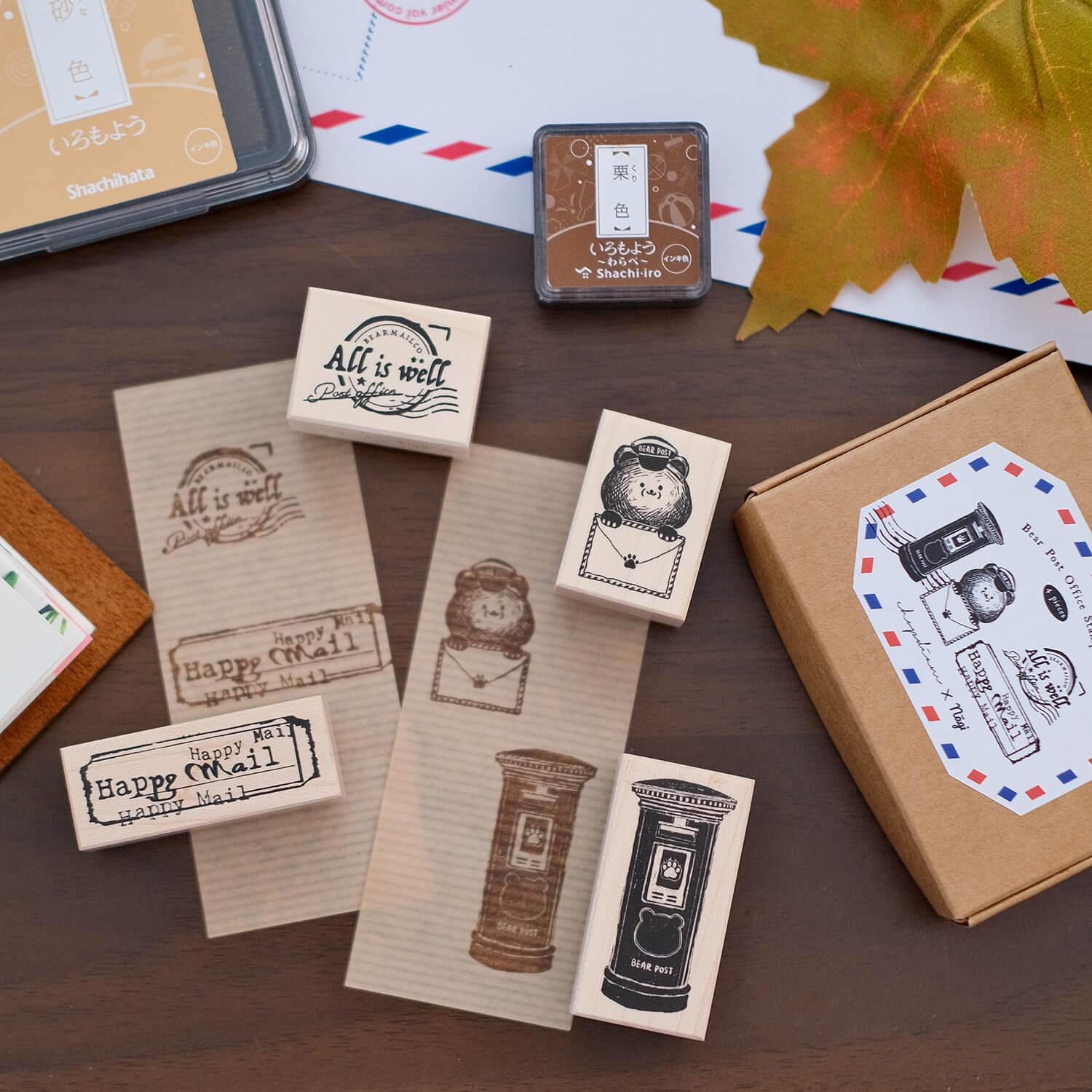 Chopdiam x Nagi Rubber Stamp Set – Bear Post Office