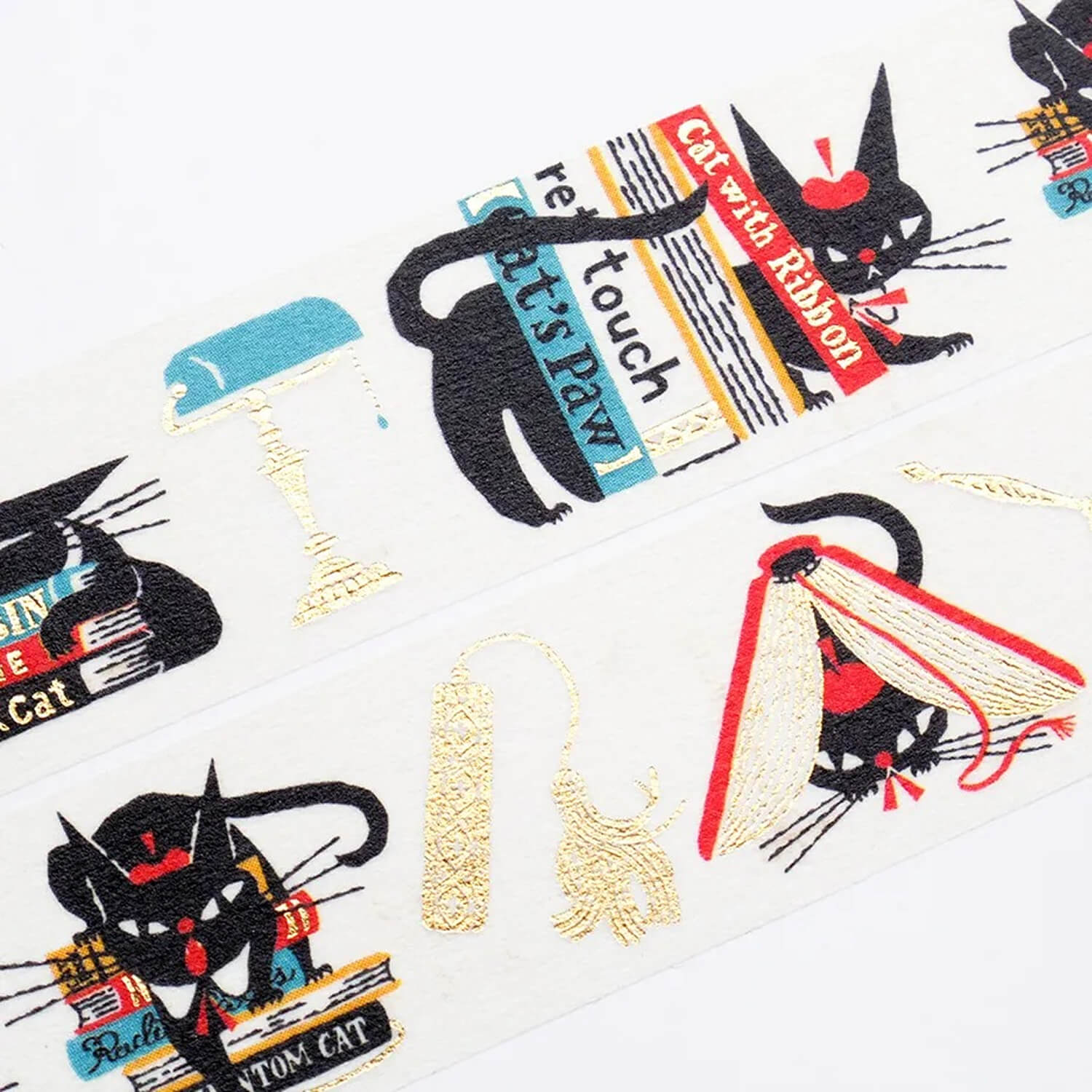 Cozyca Kuroneko Ishou Gold Foil Masking Tape – Robin's Bookstore