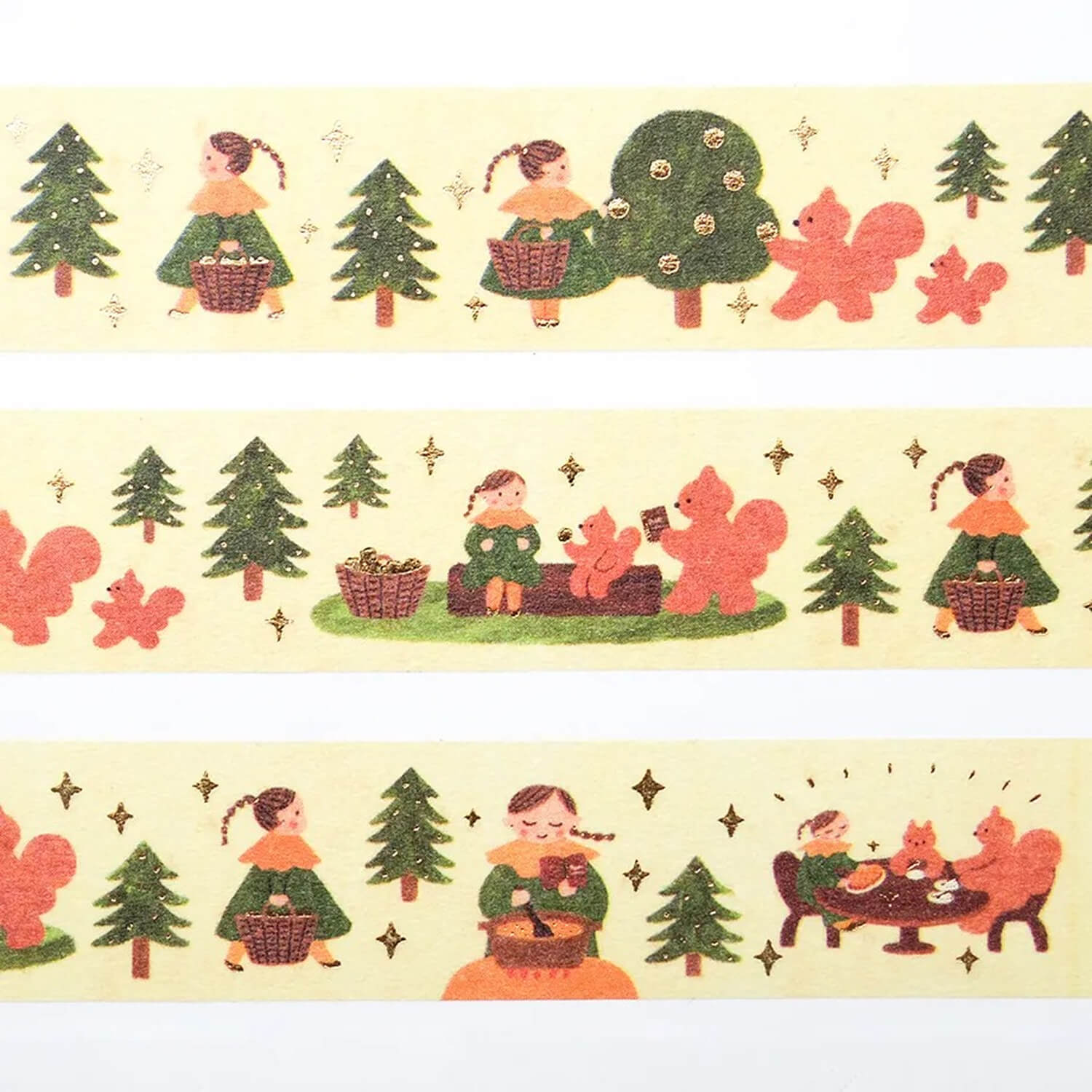 Cozyca Mariko Fukuoka Gold Foil Masking Tape – Into the Forest