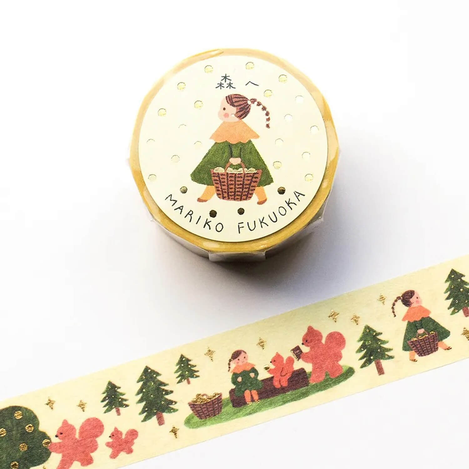 Cozyca Mariko Fukuoka Gold Foil Masking Tape – Into the Forest