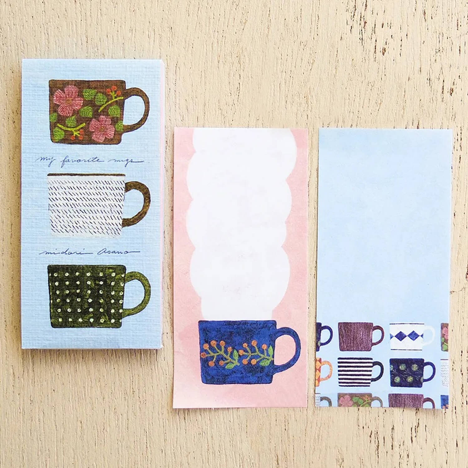 Cozyca Midori Asano Sticky Note Set – My Favorite Mugs &amp; Three O'Clock
