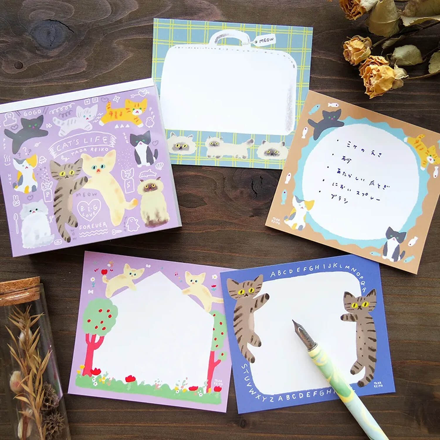 Cozyca Reiko Tada Block Memo – Cat's Life