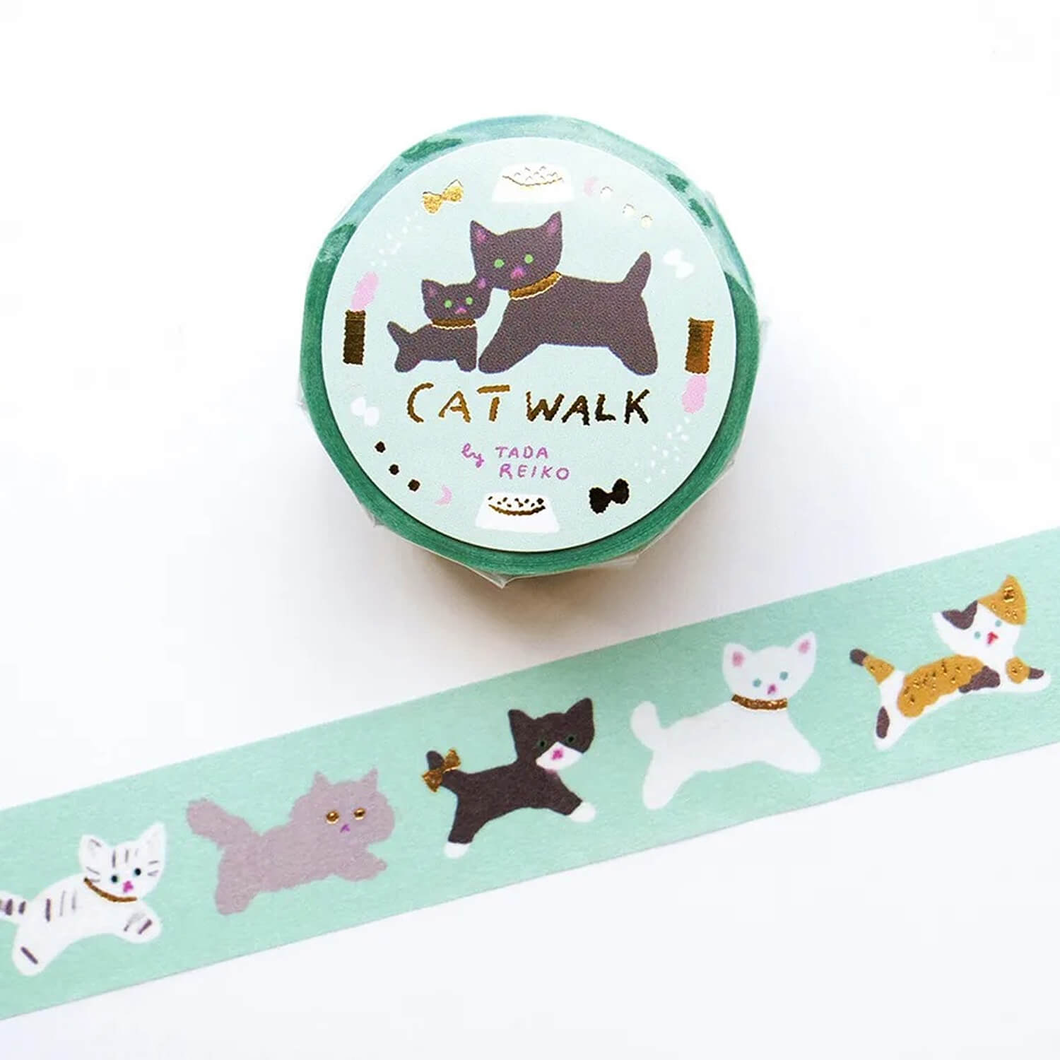Cozyca Reiko Tada Gold Foil Masking Tape – Cat Walk