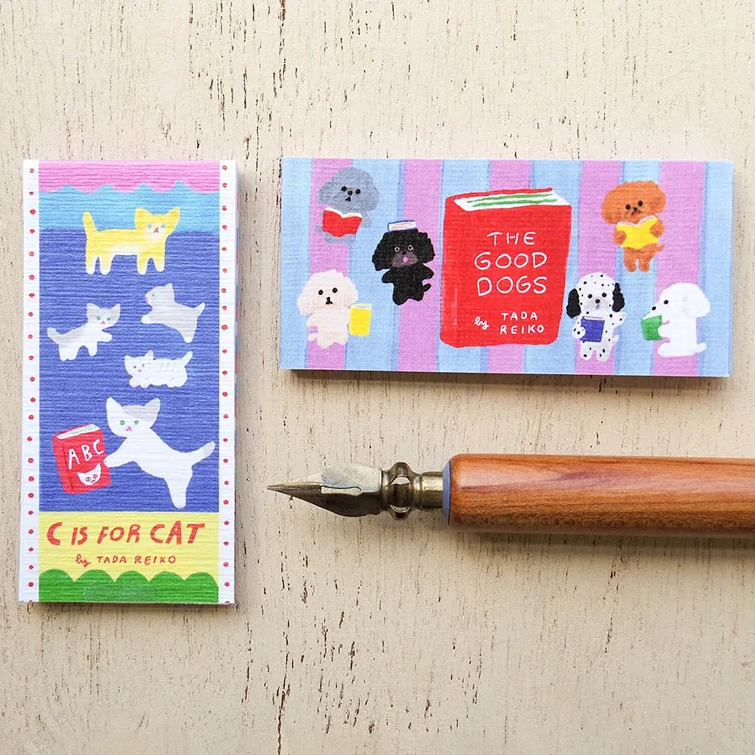 Cozyca Reiko Tada Sticky Note Set – C Is for Cat &amp; The Good Dogs