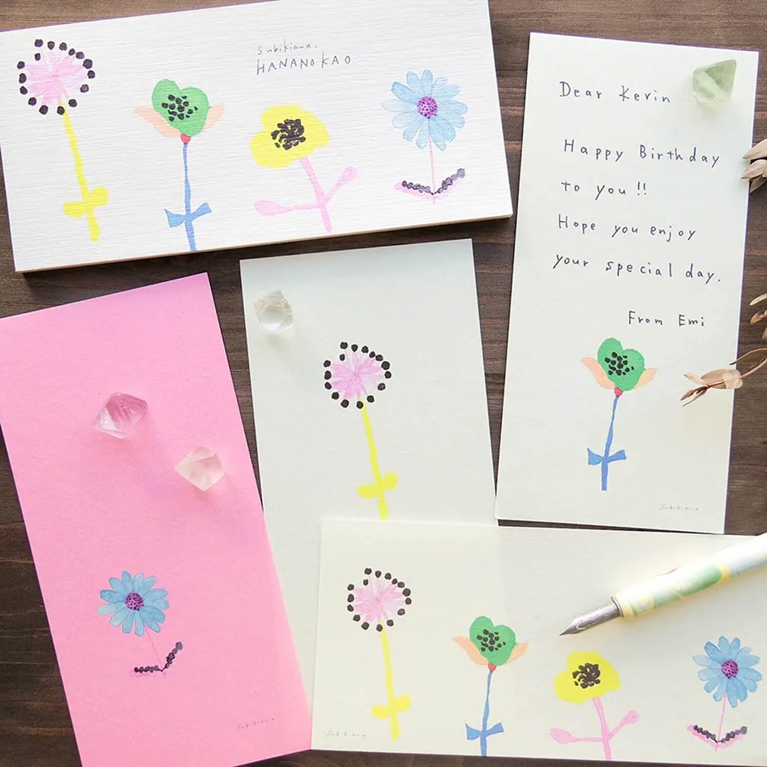 Cozyca Subikiawa Letter Pad – Flower Faces