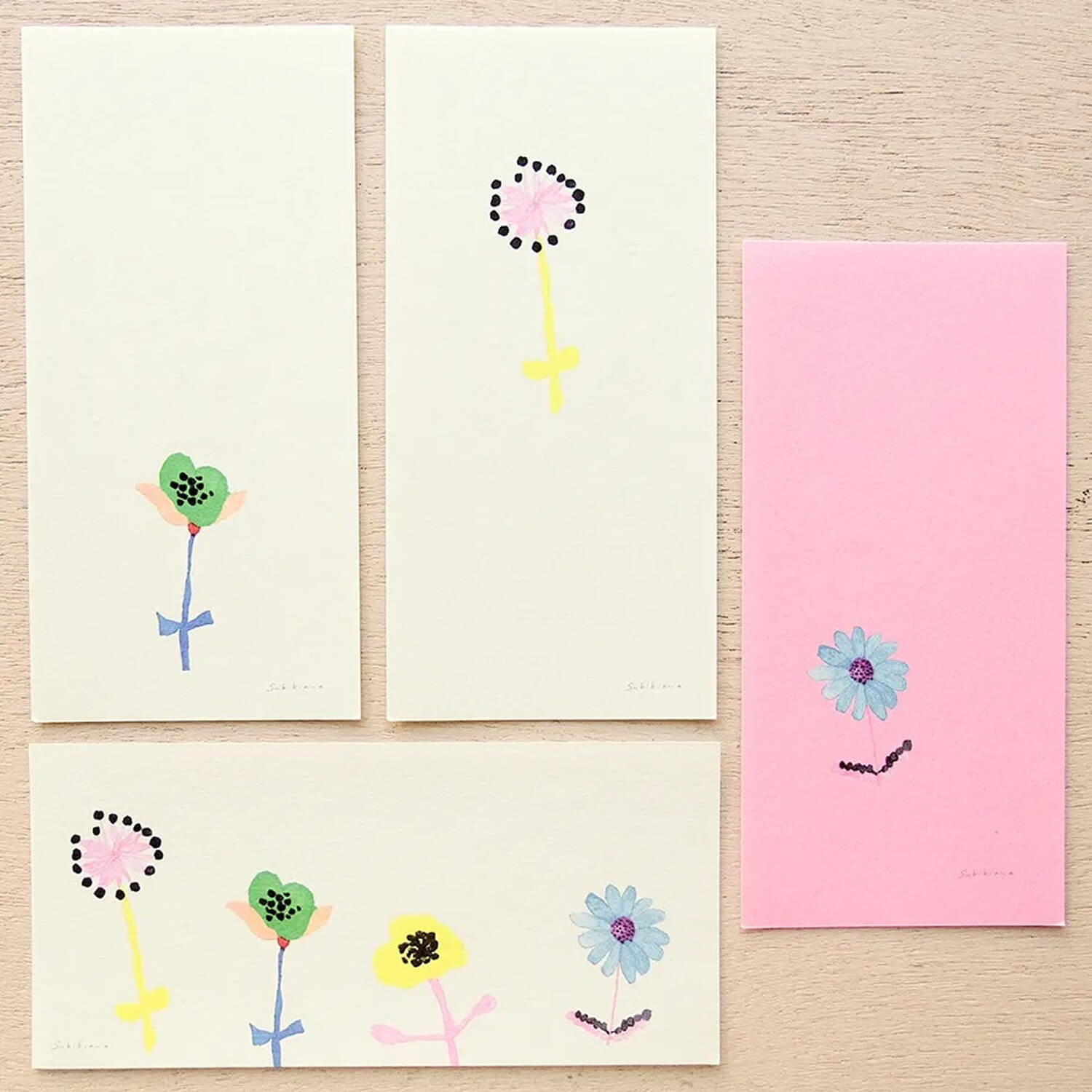 Cozyca Subikiawa Letter Pad – Flower Faces