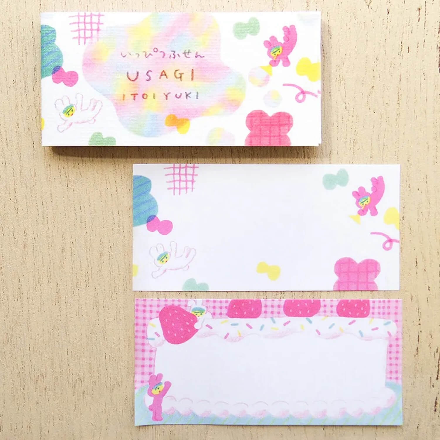 Cozyca Yuki Itoi Sticky Note Set – Rabbit &amp; Cat