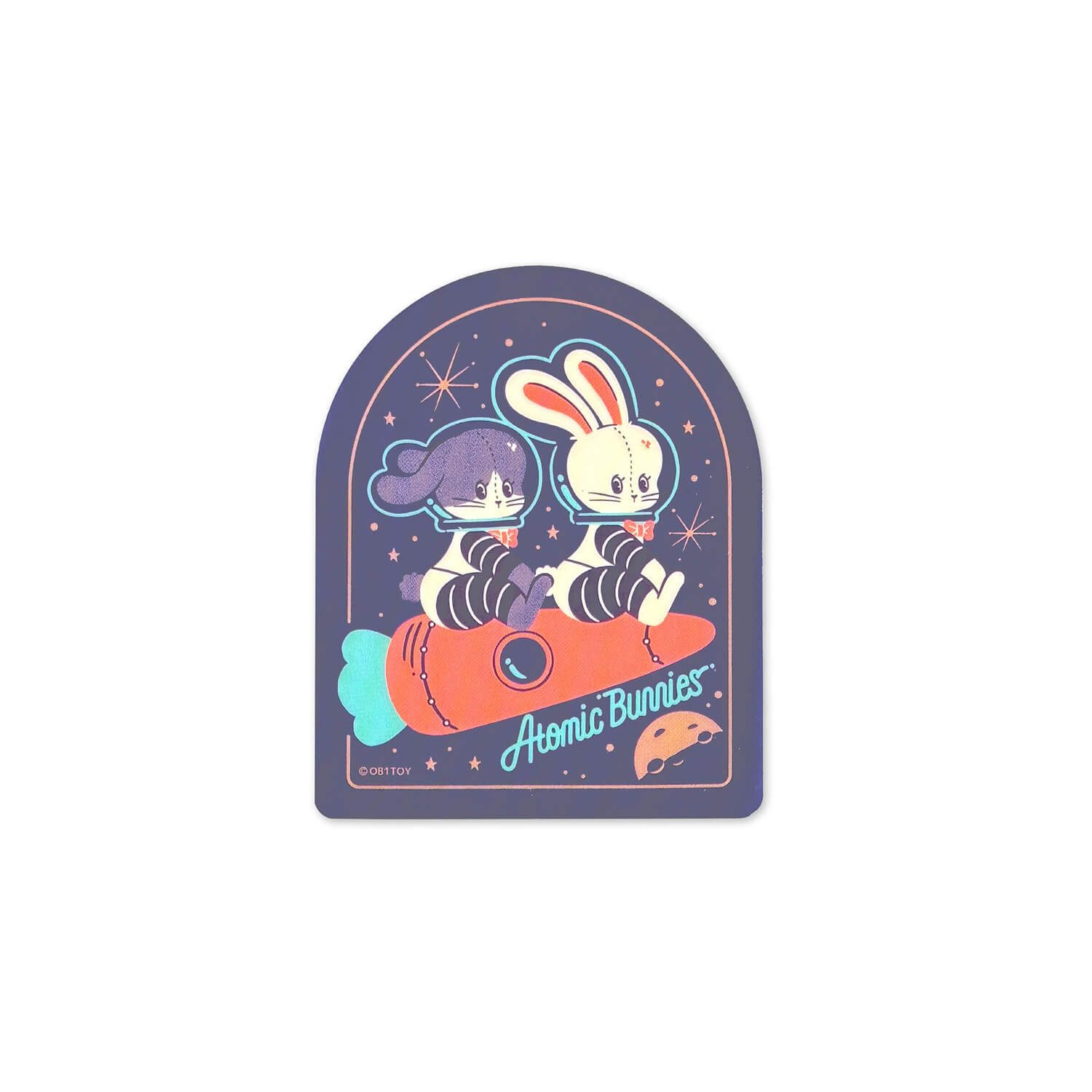 Creators Circus x Ob1 Die-cut Sticker – Atomic Bunnies