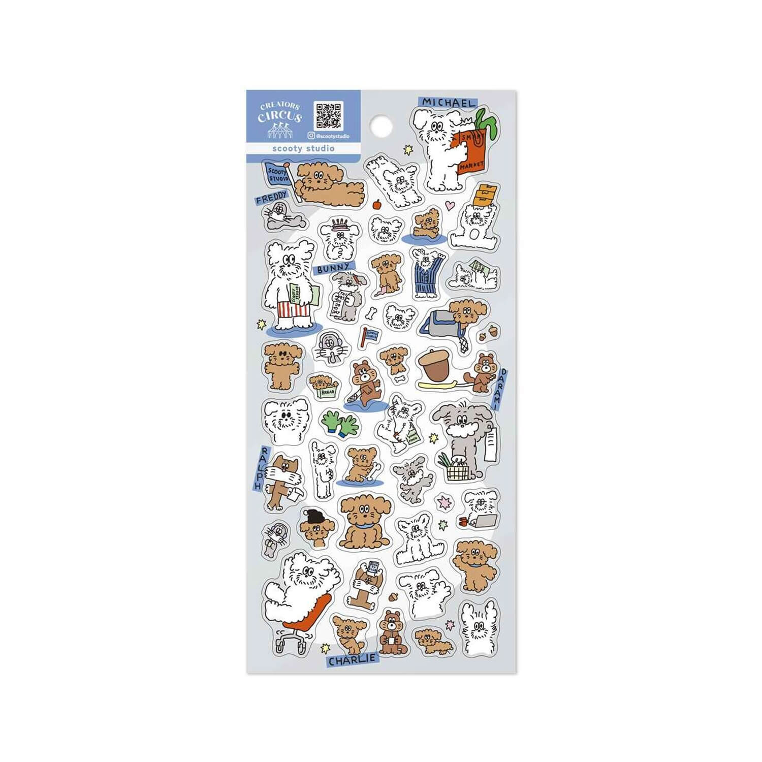 Creators Circus x Scooty Studio Clear Sticker Sheet