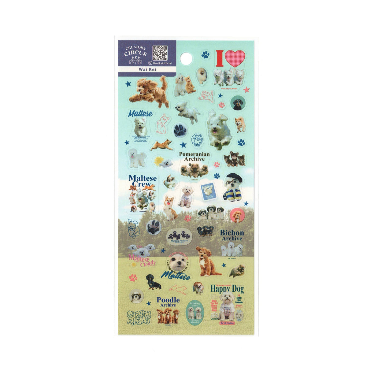 Creators Circus x Wai Kei Clear Sticker Sheet