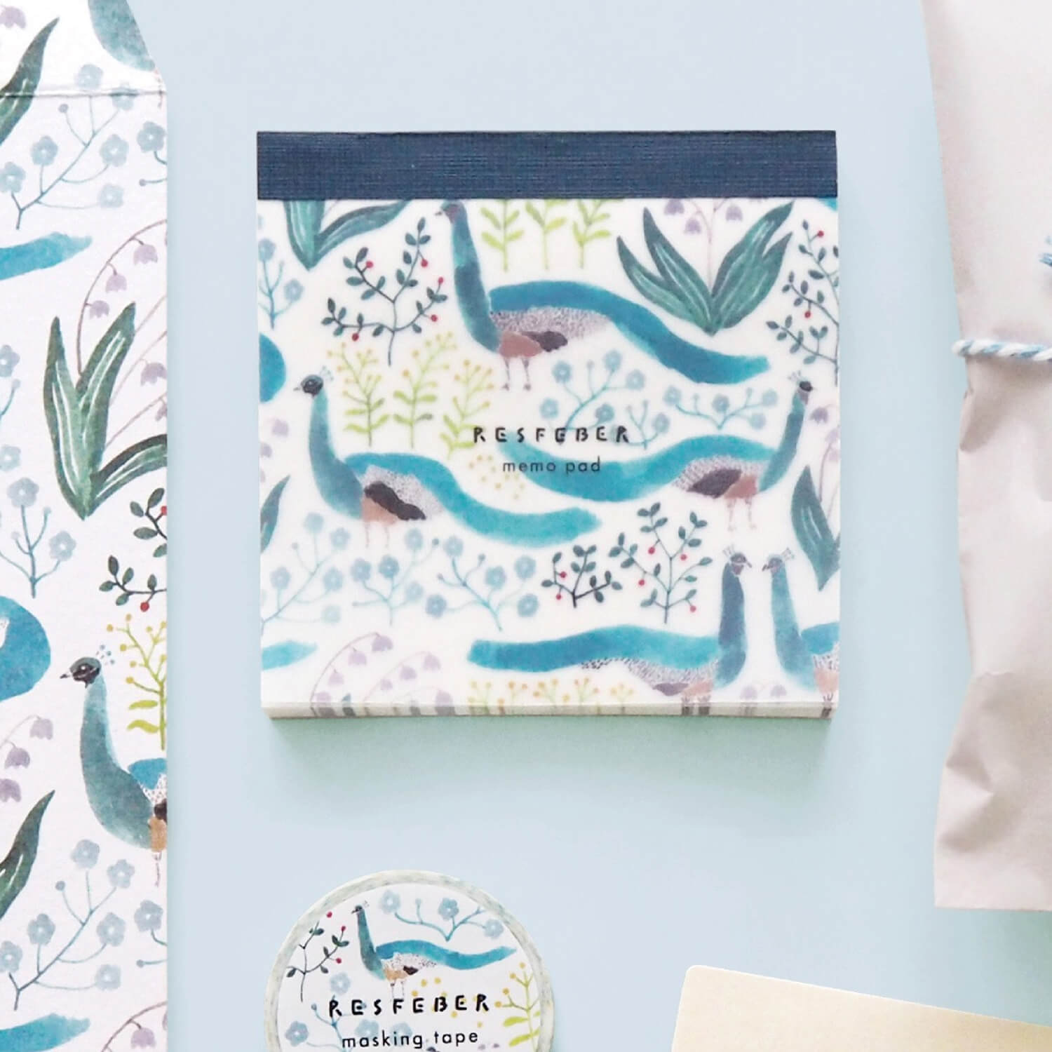EL COMMUN RESFEBER Memo Pad – Peacock