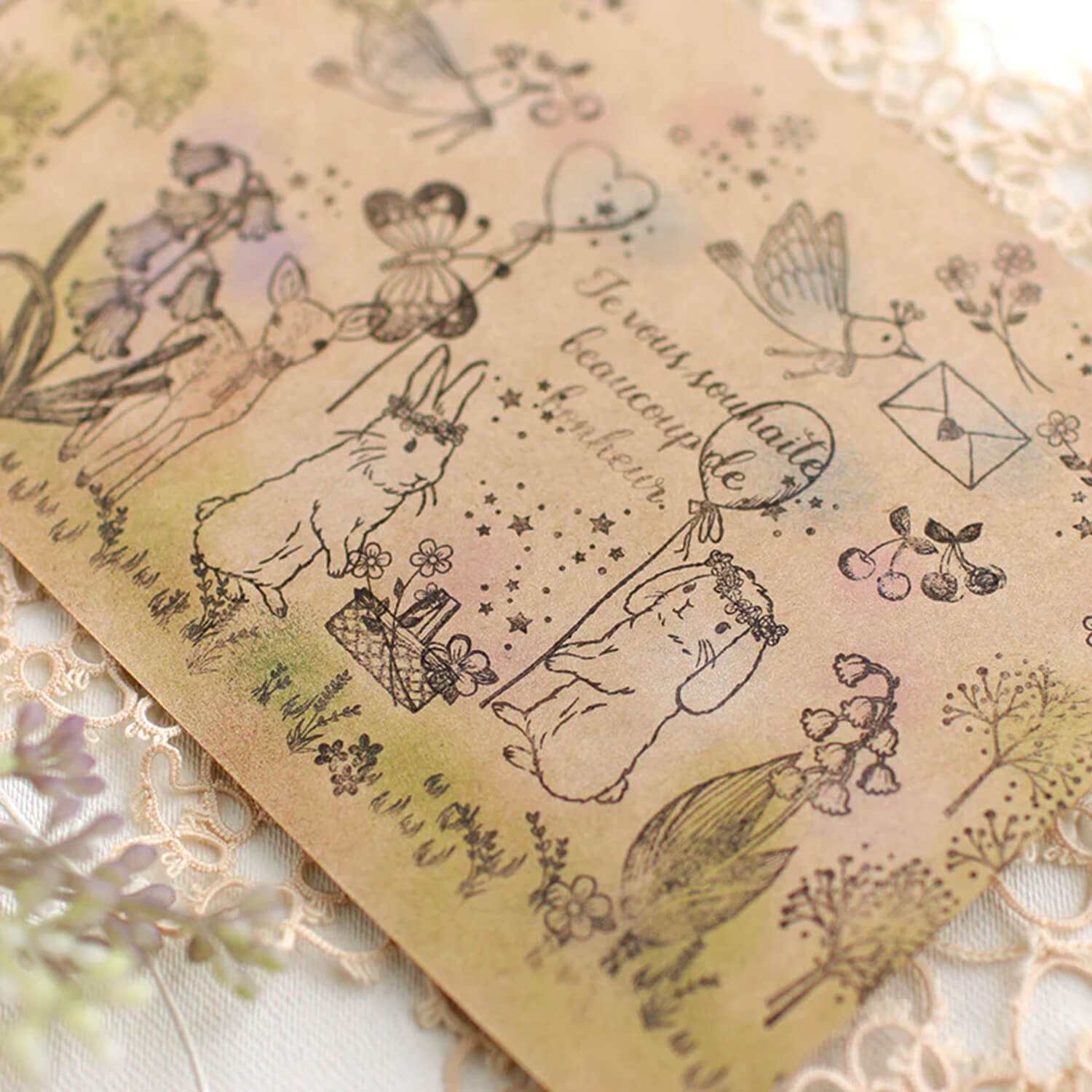 Ecru Forest Flower Festival Series Stamp – Grass