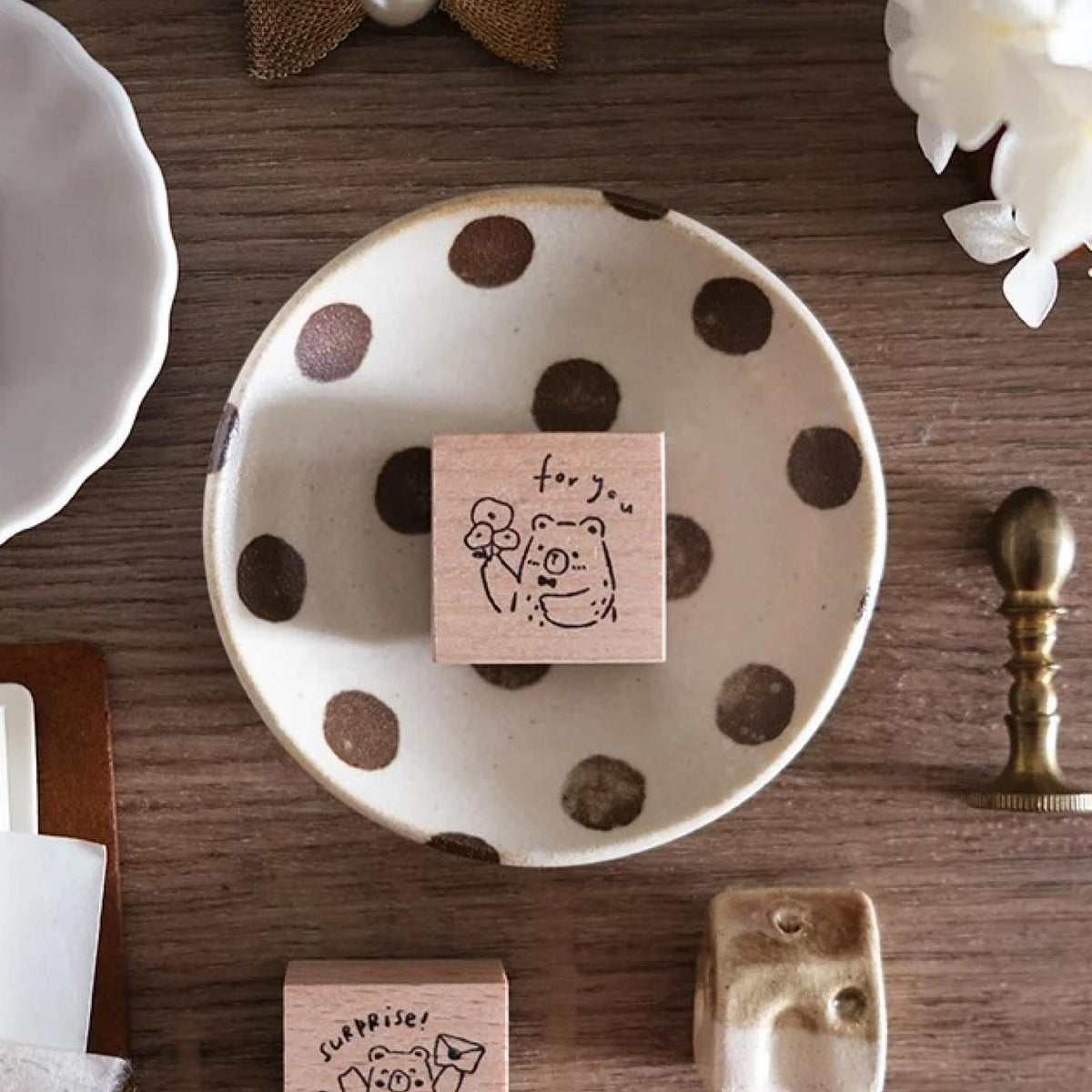 Eileen Tai Studio Rubber Stamps - Beary Ordinary Days - For you