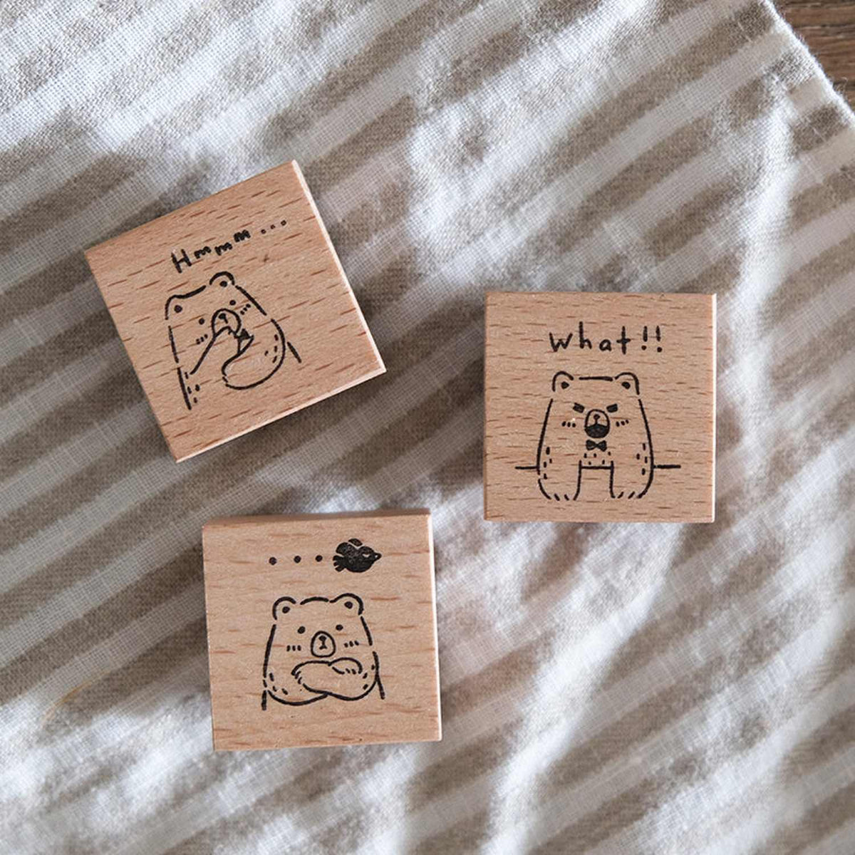 Eileen Tai Studio Rubber Stamps Set - Beary Ordinary Days 01