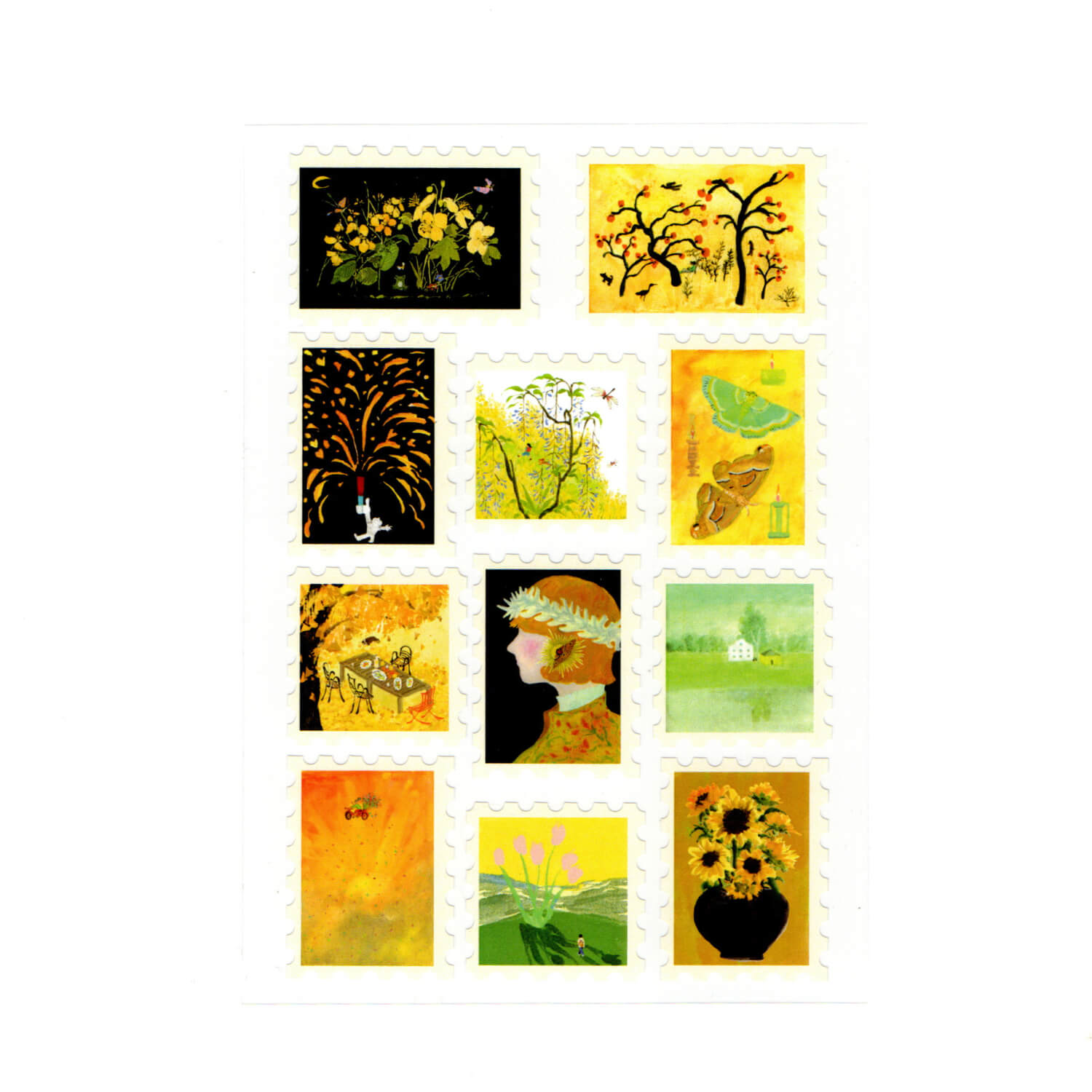 Fableweave Scenery Stamp Sticker Sheet (2 Sheets)