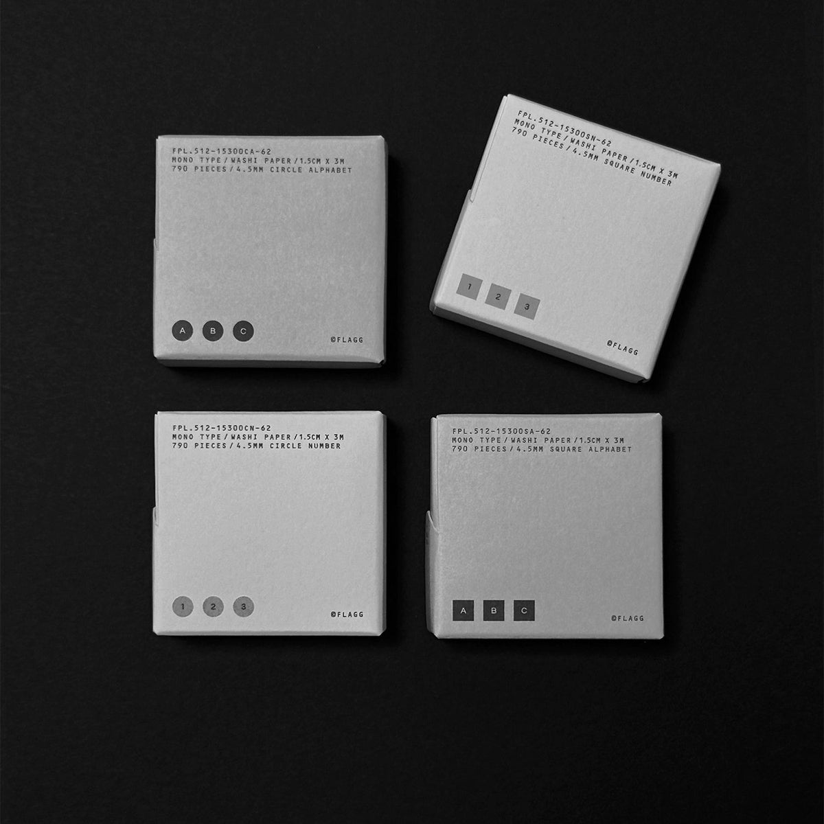 Flagg Mono Type Roll Labels