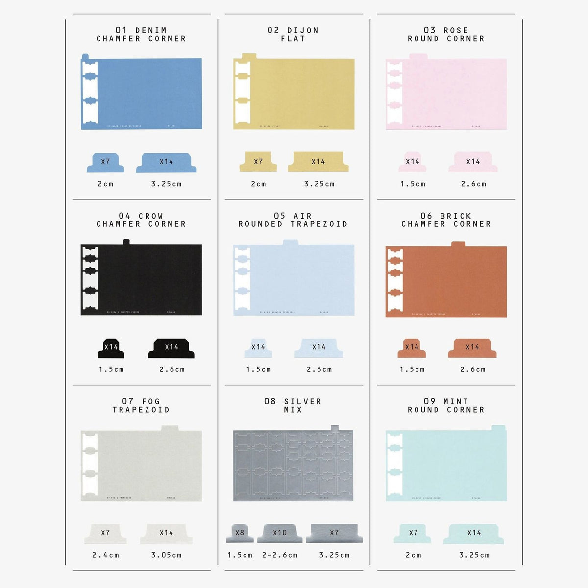 Flagg Index Labels – Index Inventory