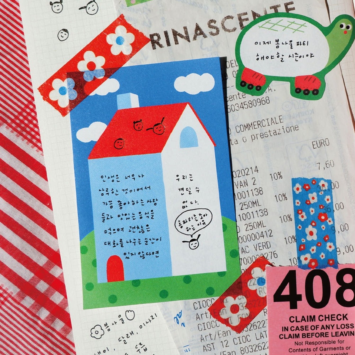Fruit Fries Home Sweet Home Memo Pad