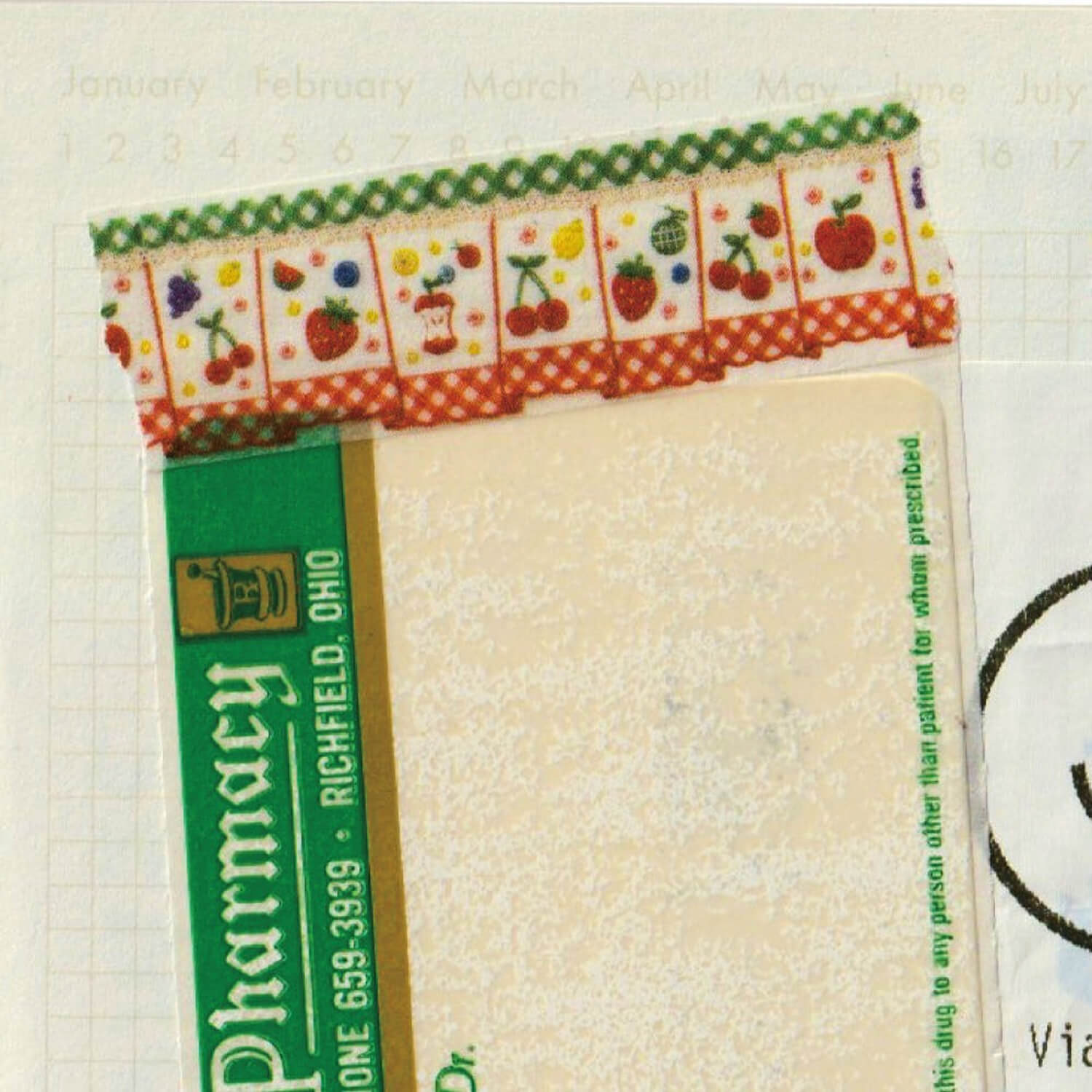 Fruit Fries Masking Tape – Cottage Kitchen Curtain