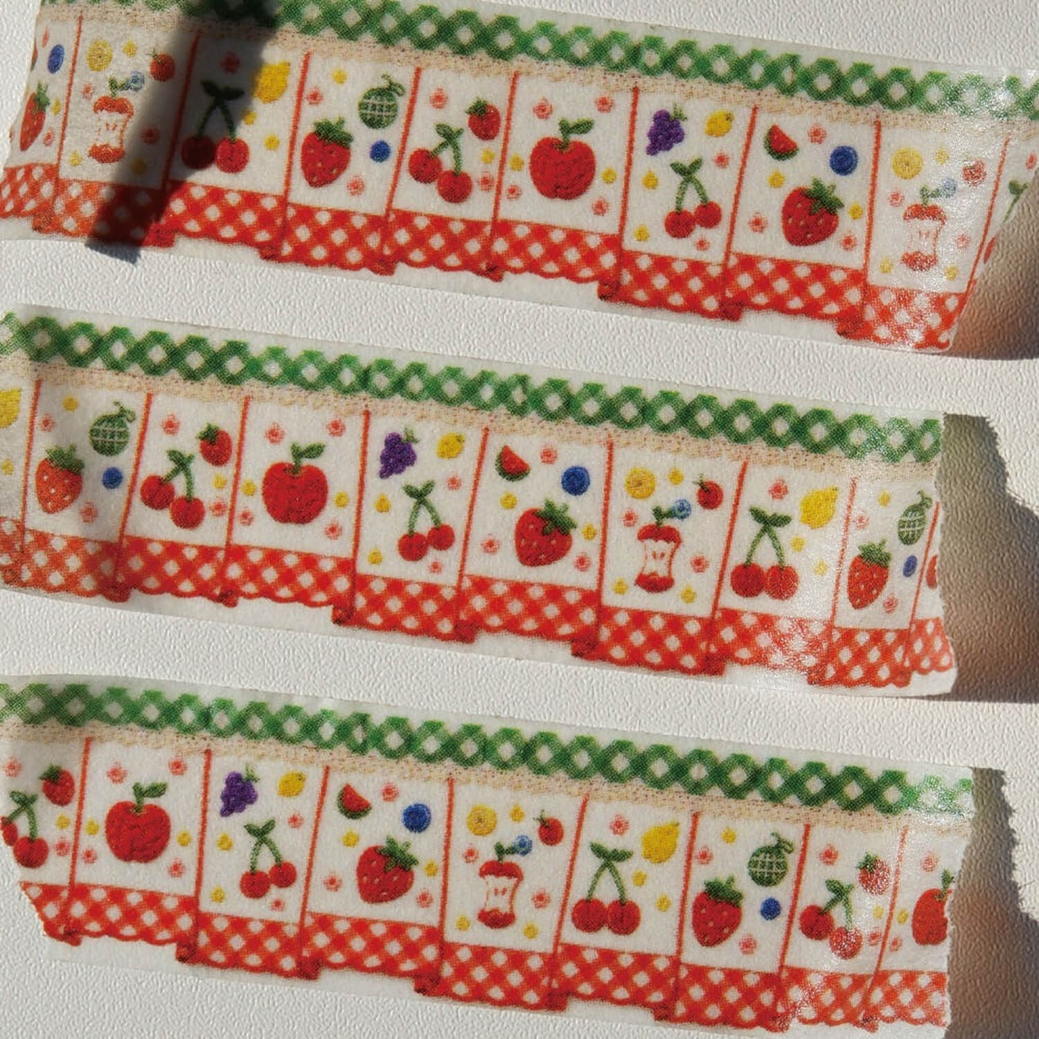 Fruit Fries Masking Tape – Cottage Kitchen Curtain