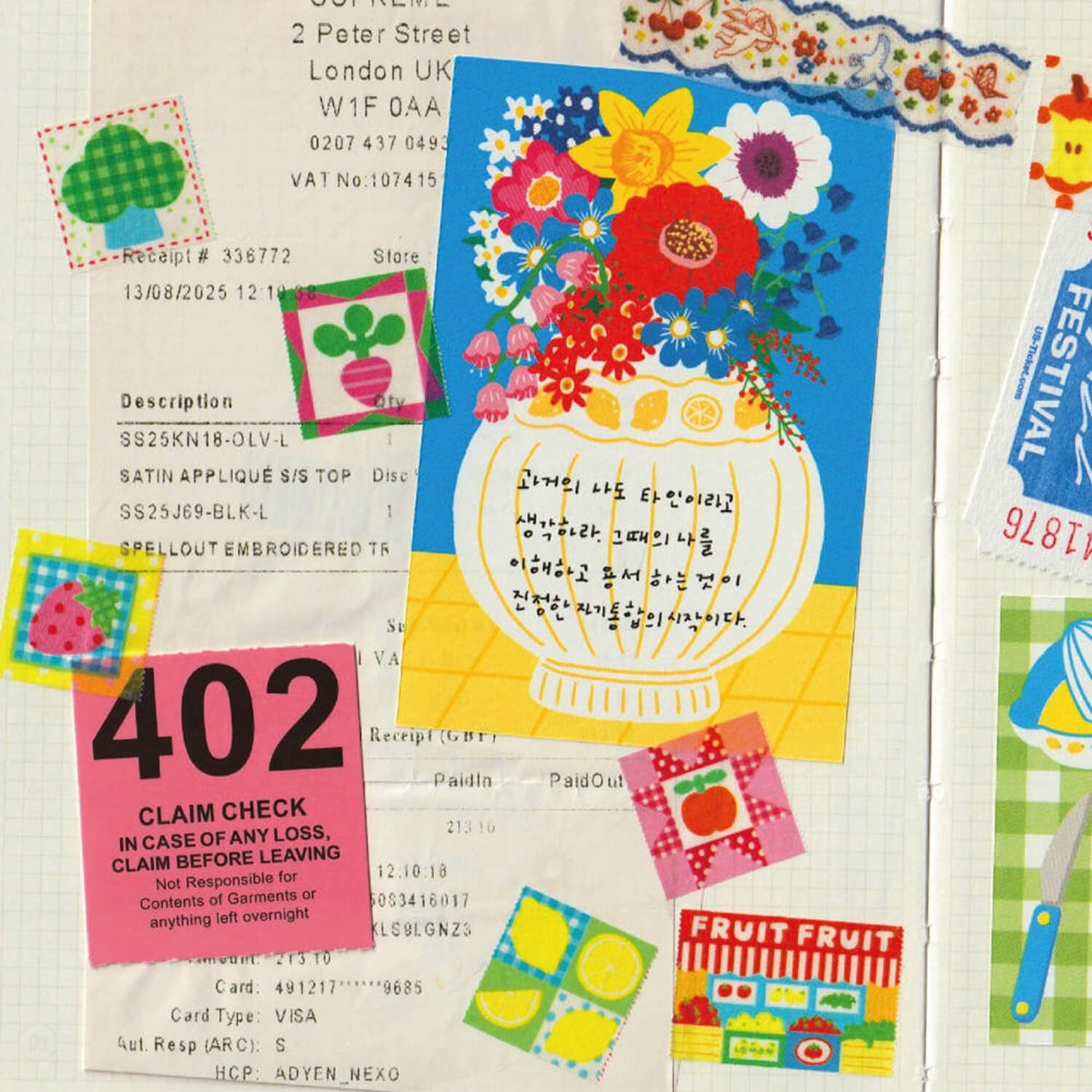 Fruit Fries Masking Tape – Fresh Patchwork (Easy-Cut)